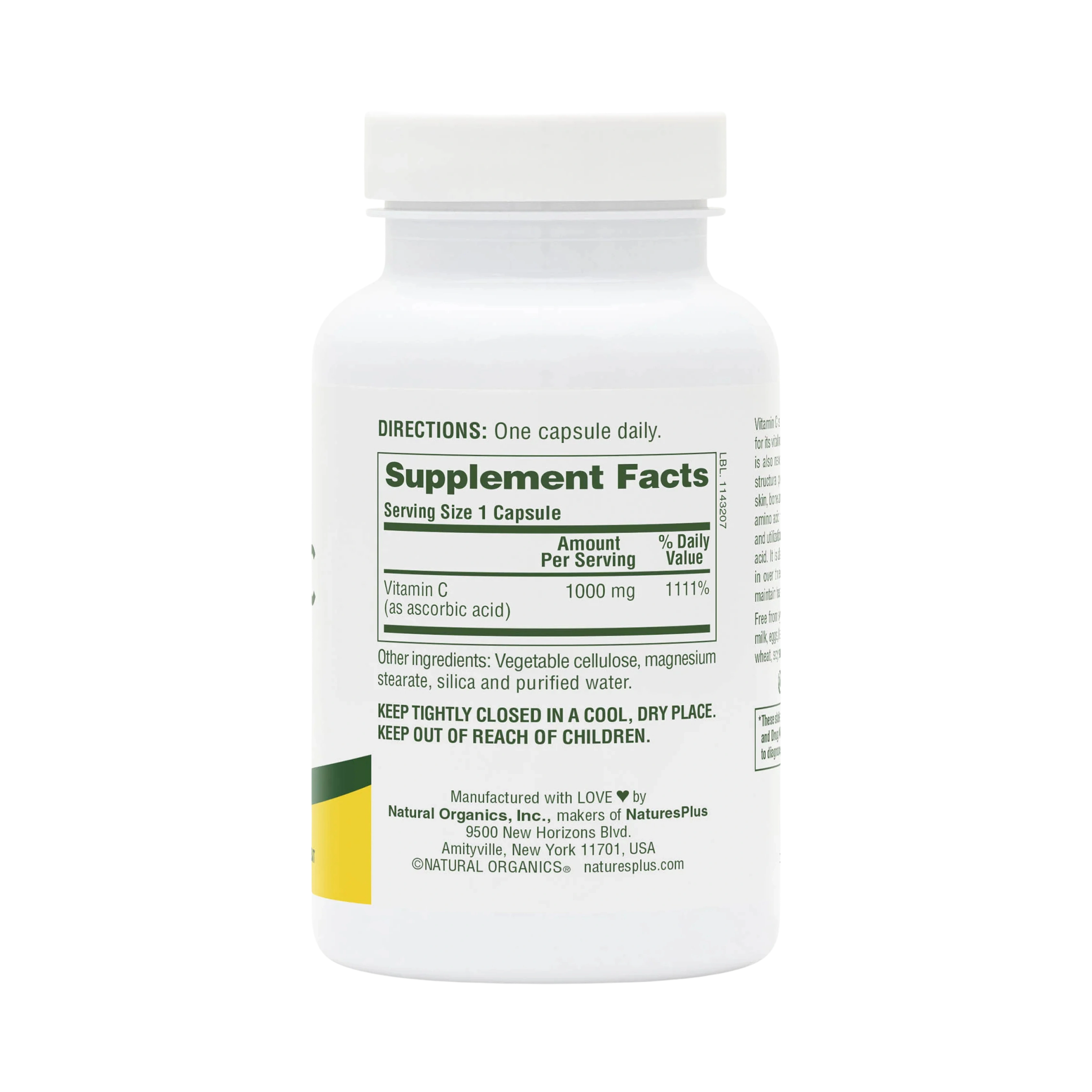 NaturesPlus, Vitamin C, 1000 Mg, 90 Capsule