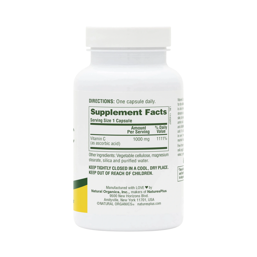 NaturesPlus, Vitamin C, 1000 Mg, 90 Capsule
