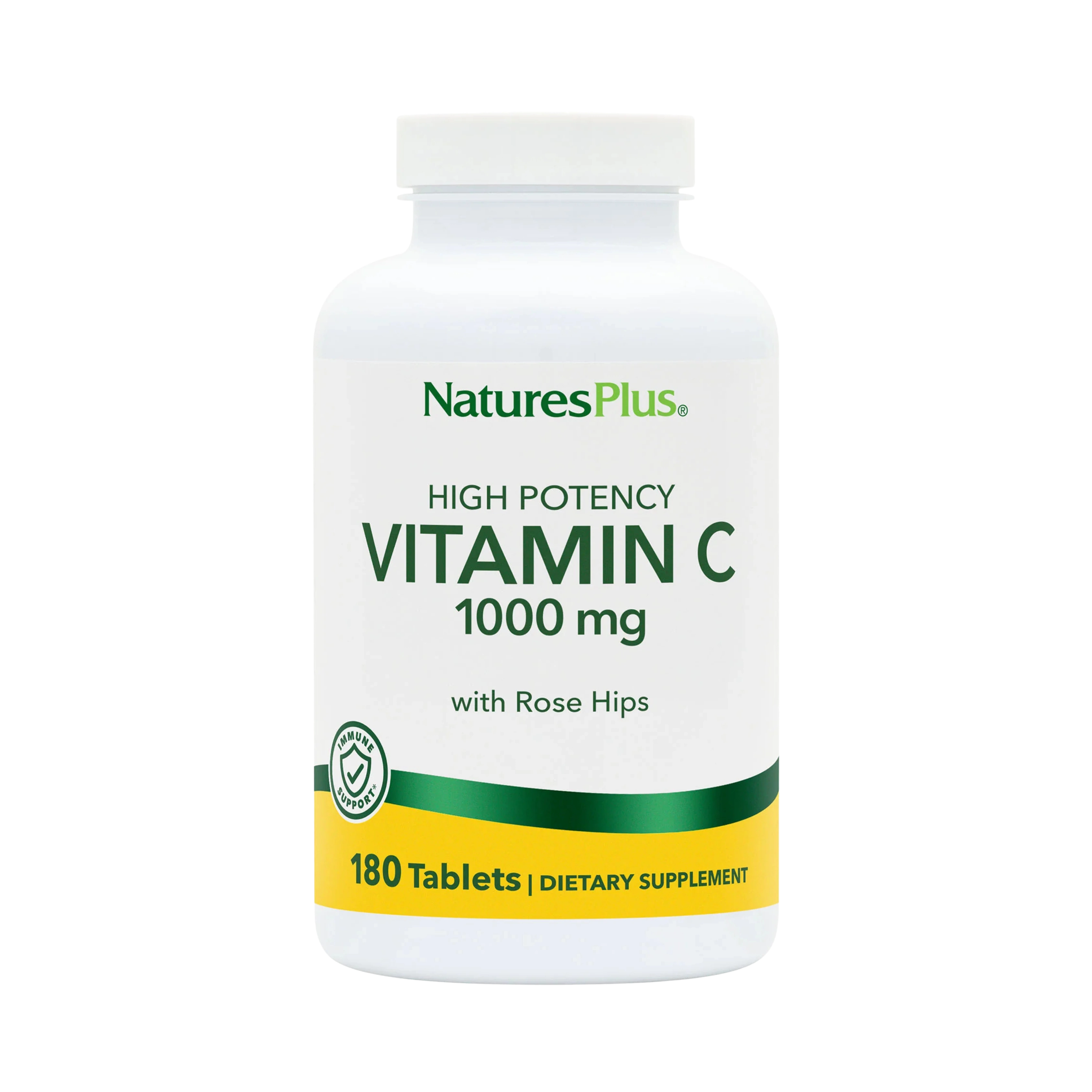 NaturesPlus, Vitamin C 1000 Mg with Rose Hips, 180 Tablet