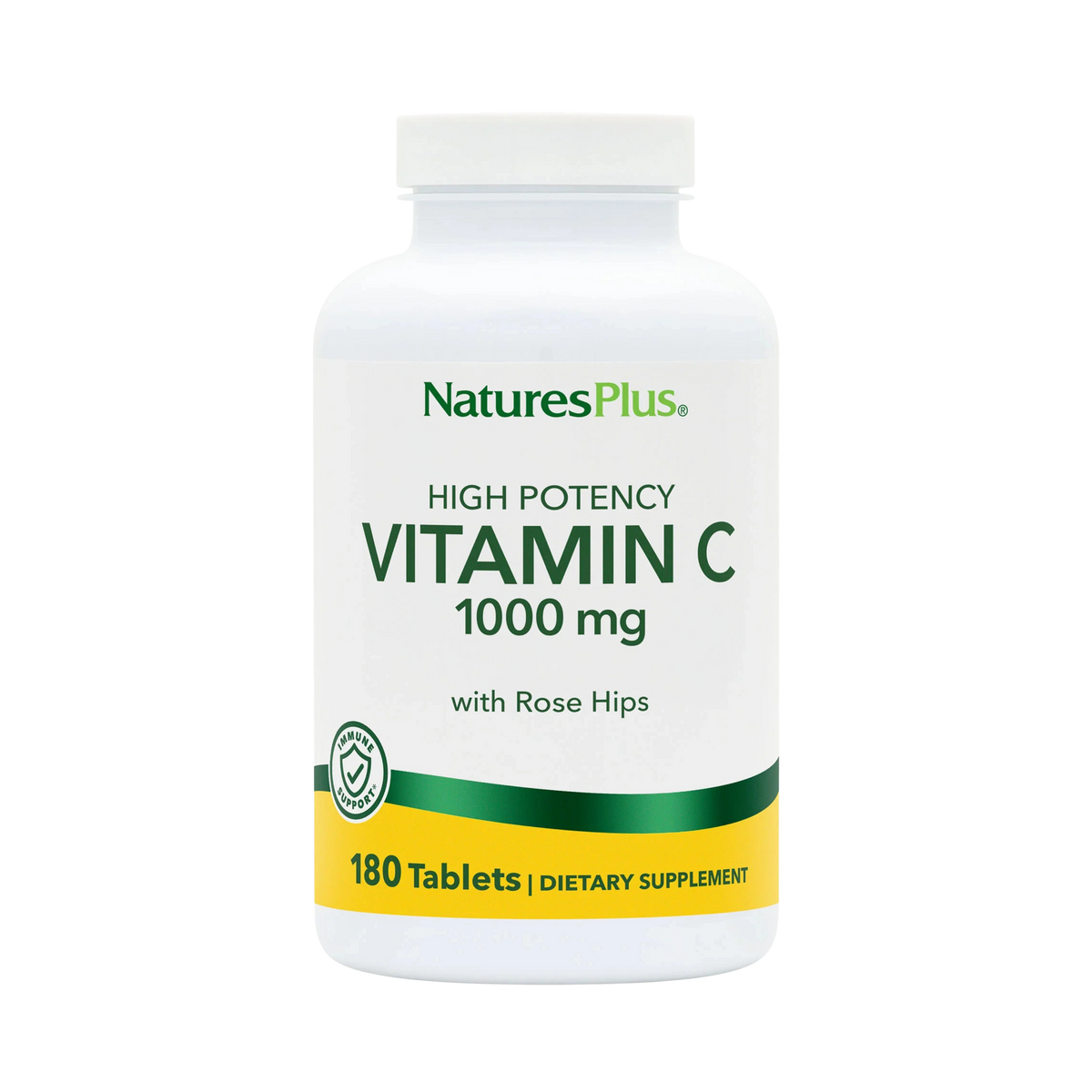 NaturesPlus, Vitamin C 1000 Mg with Rose Hips, 180 Tablet