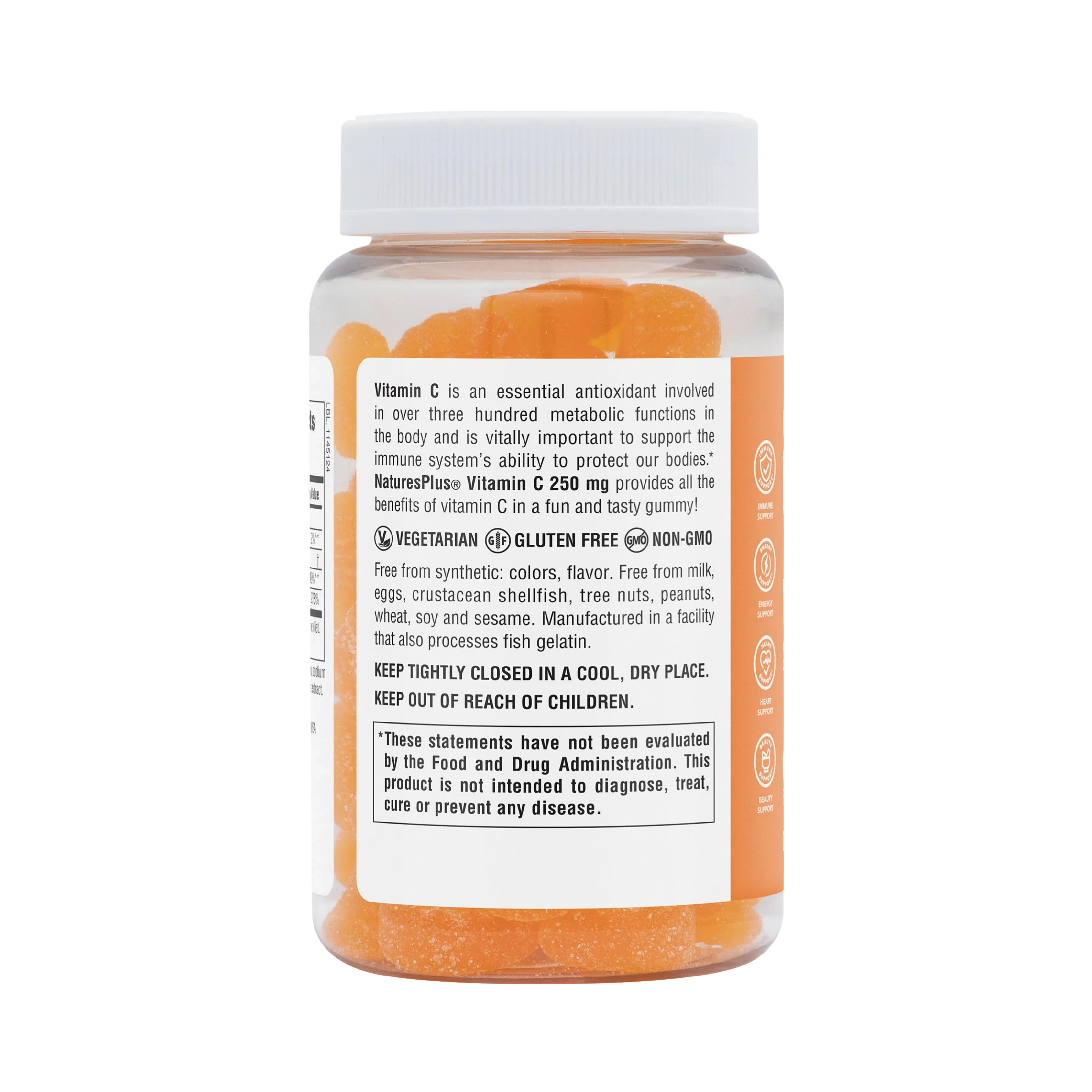 NaturesPlus, Vitamin C Gummies, Orange, 75 Gummies
