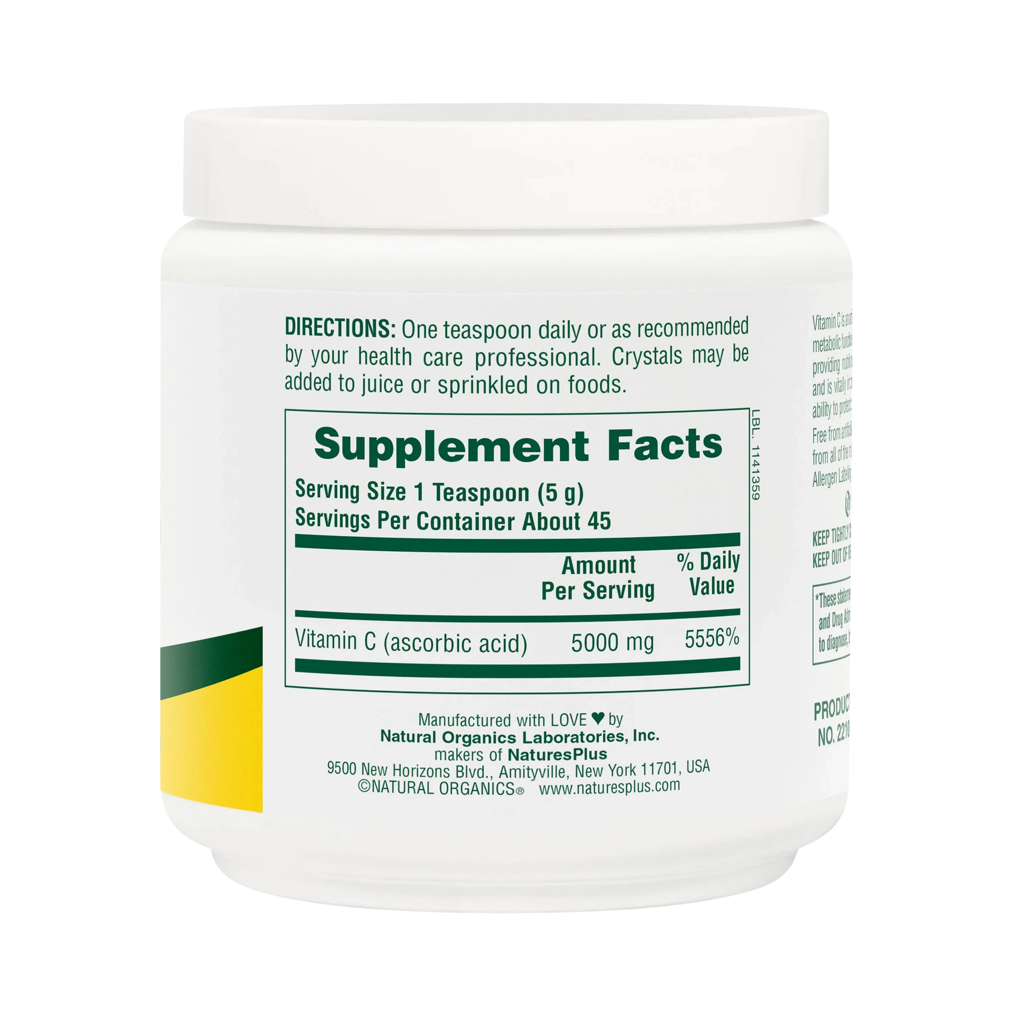 NaturesPlus, Vitamin C Micro-Crystals, 8 Oz
