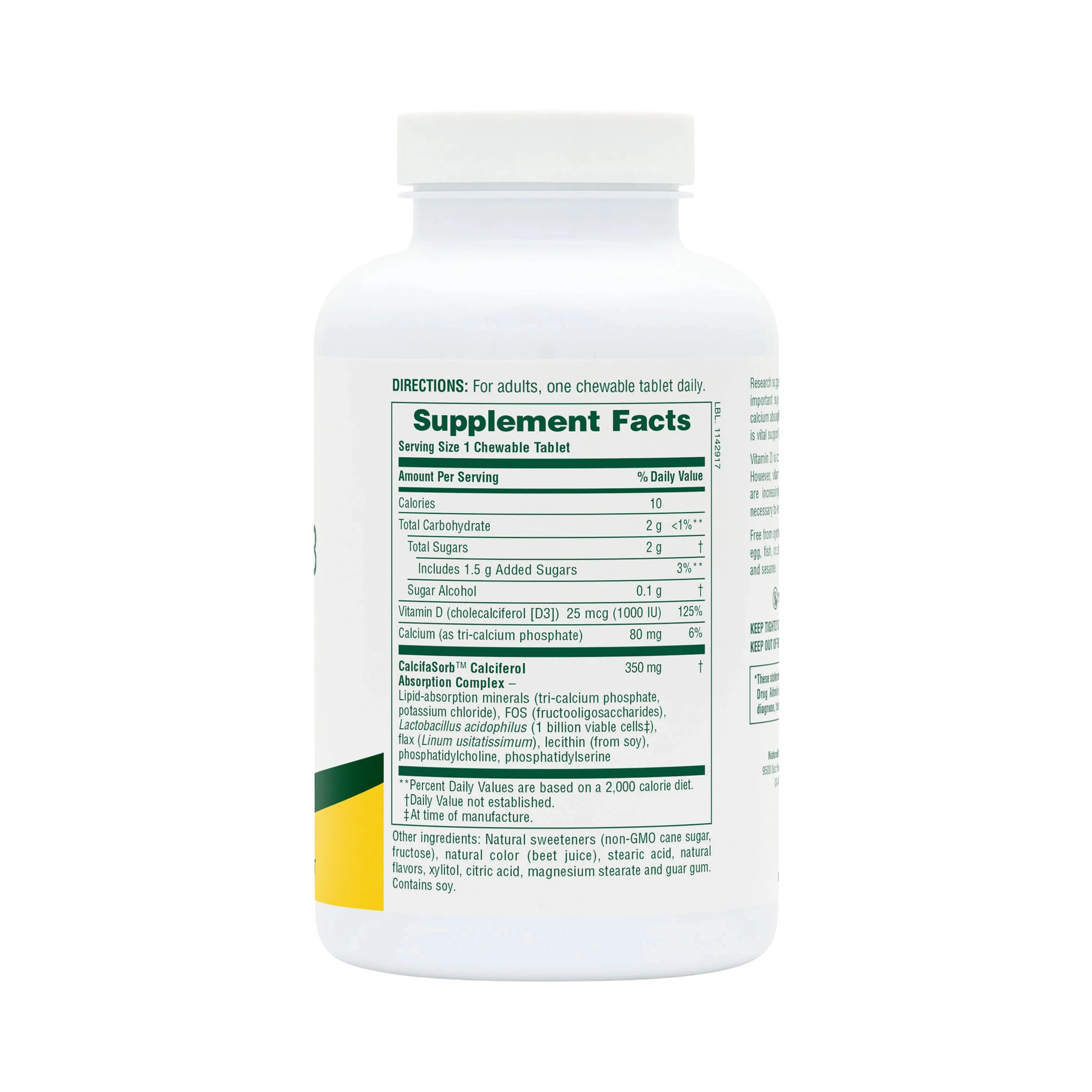 NaturesPlus, Vitamin D3 (1000 IU), 90 Chewable Tablets
