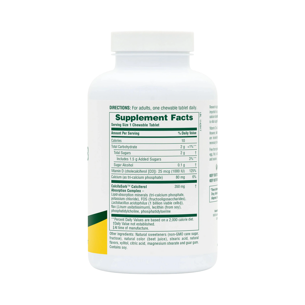 NaturesPlus, Vitamin D3 (1000 IU), 90 Chewable Tablets