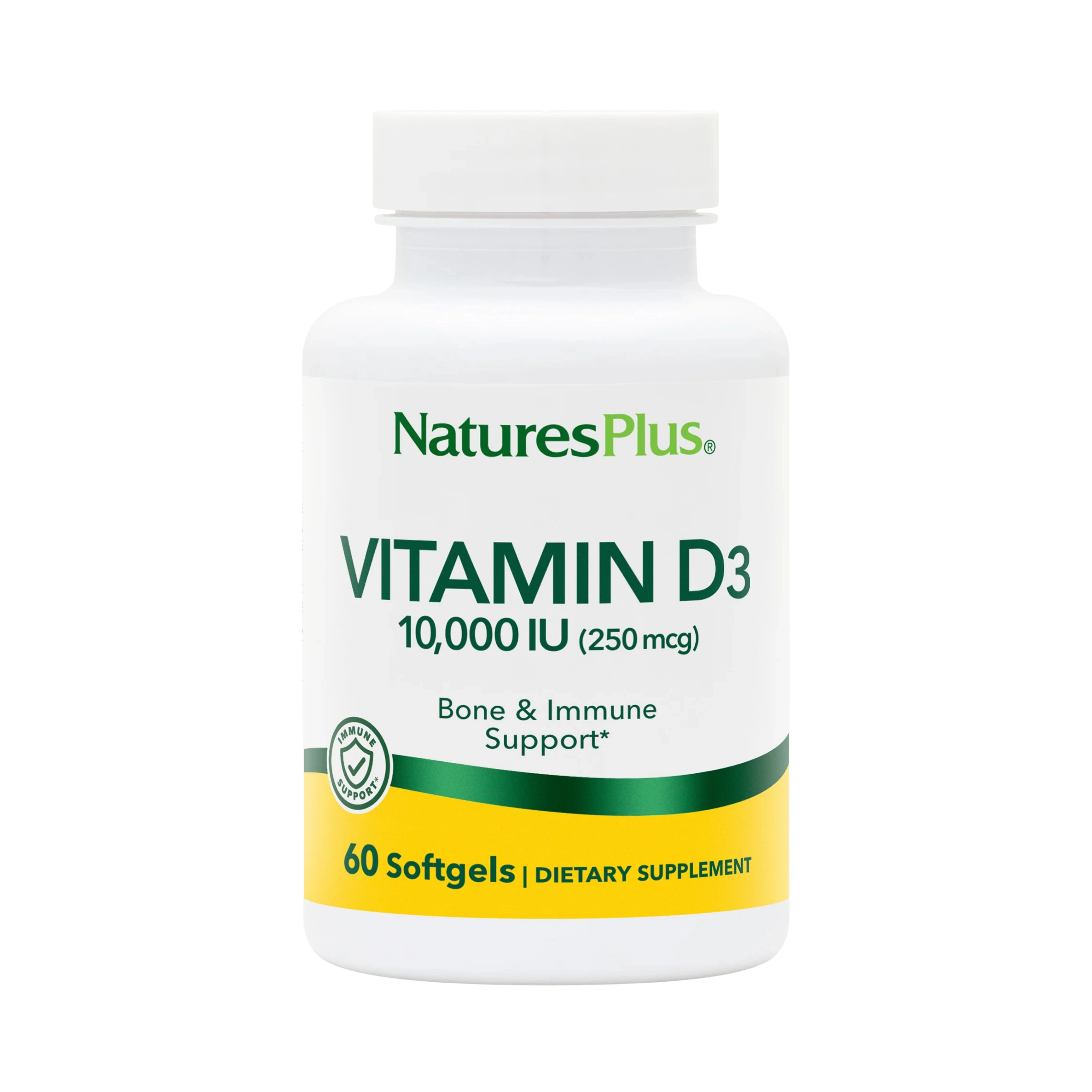 NaturesPlus, Vitamin D3, 250 Mcg, 60 Softgels