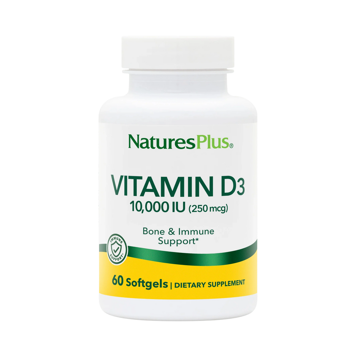 NaturesPlus, Vitamin D3, 250 Mcg, 60 Softgels