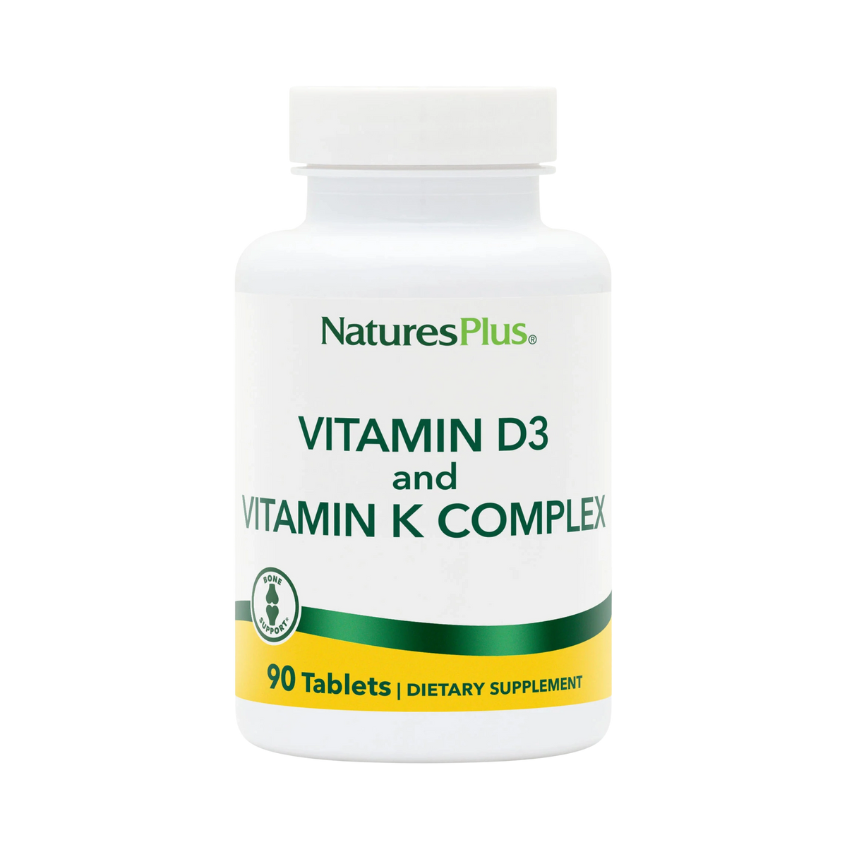NaturesPlus, Vitamin D3 and Vitamin K Complex, 90 Tablets