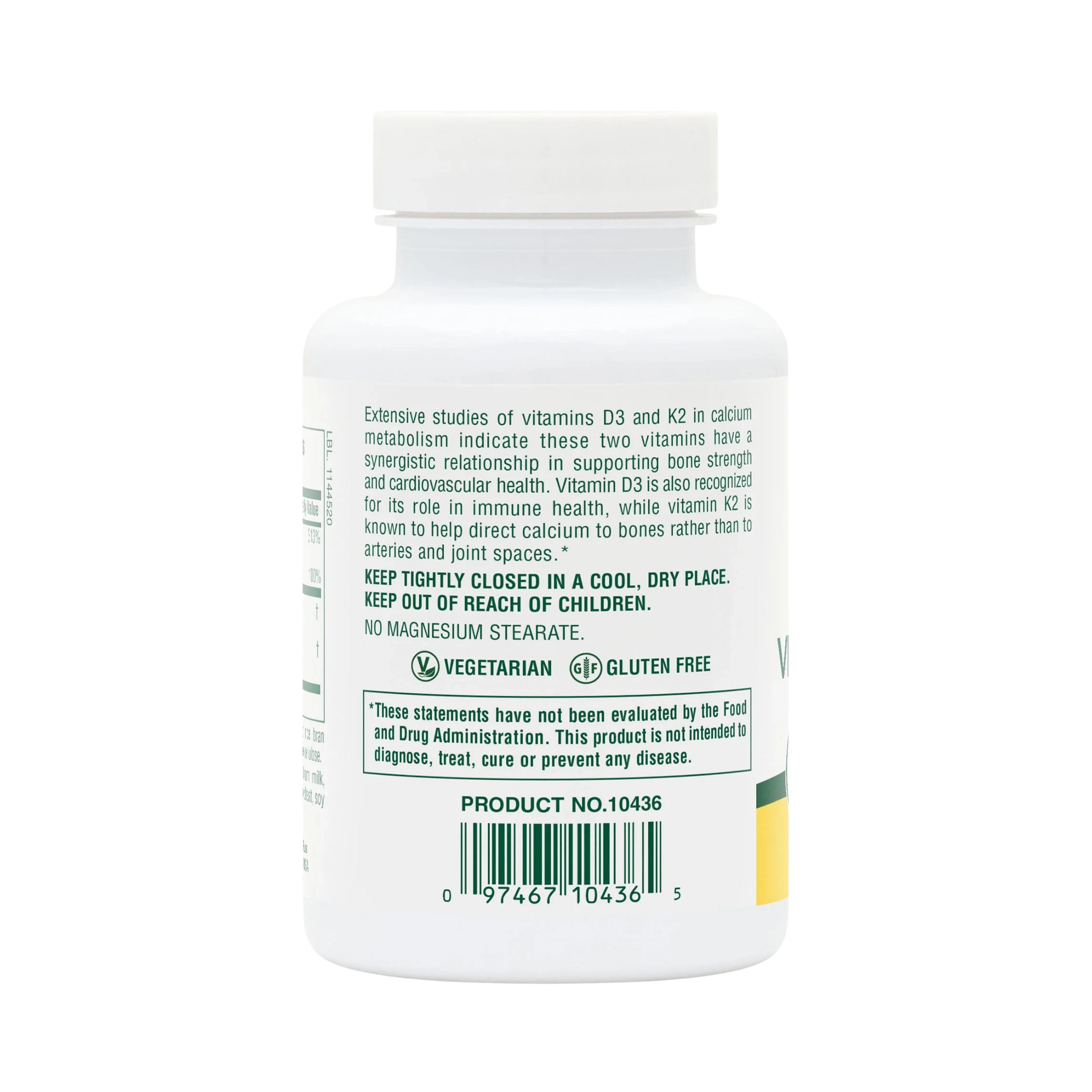 NaturesPlus, Vitamin D3 and Vitamin K Complex, 90 Tablets