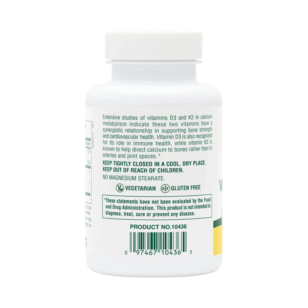 NaturesPlus, Vitamin D3 and Vitamin K Complex, 90 Tablets