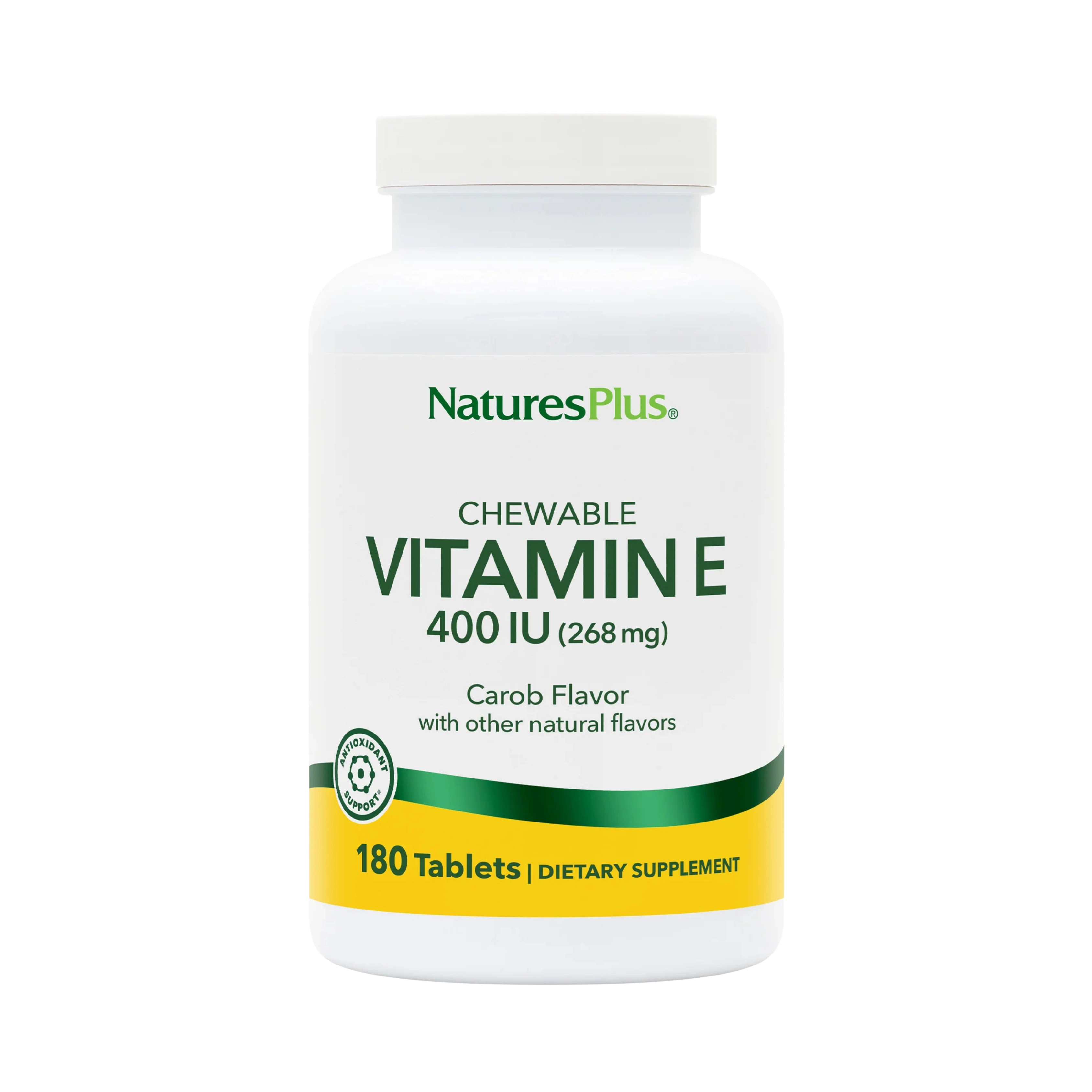 NaturesPlus, Vitamin E Chewable 400 IU, 90 Vegetarian Tablets
