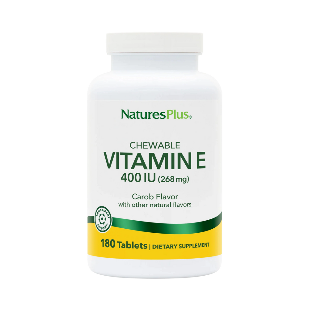 NaturesPlus, Vitamin E Chewable 400 IU, 90 Vegetarian Tablets