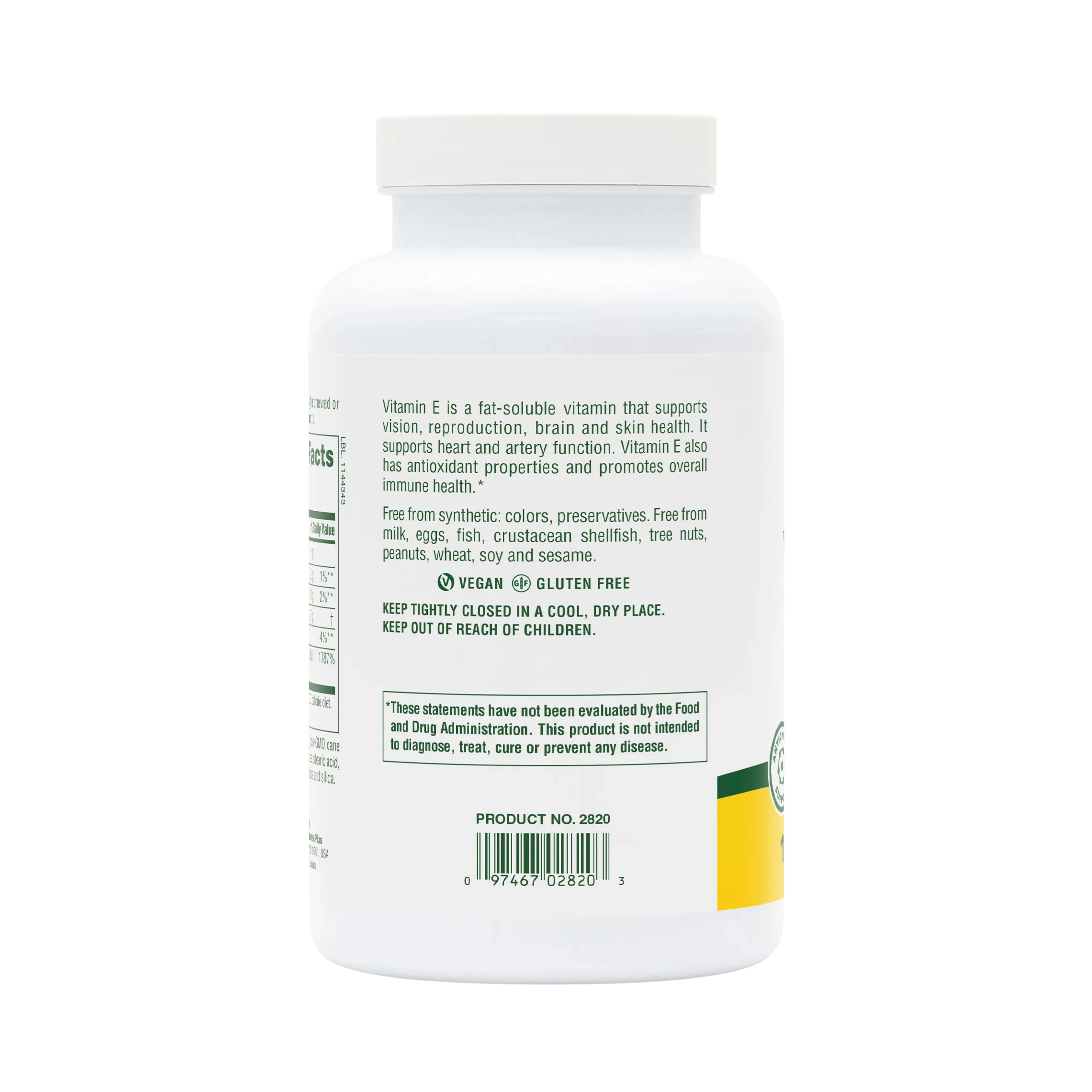 NaturesPlus, Vitamin E Chewable 400 IU, 90 Vegetarian Tablets