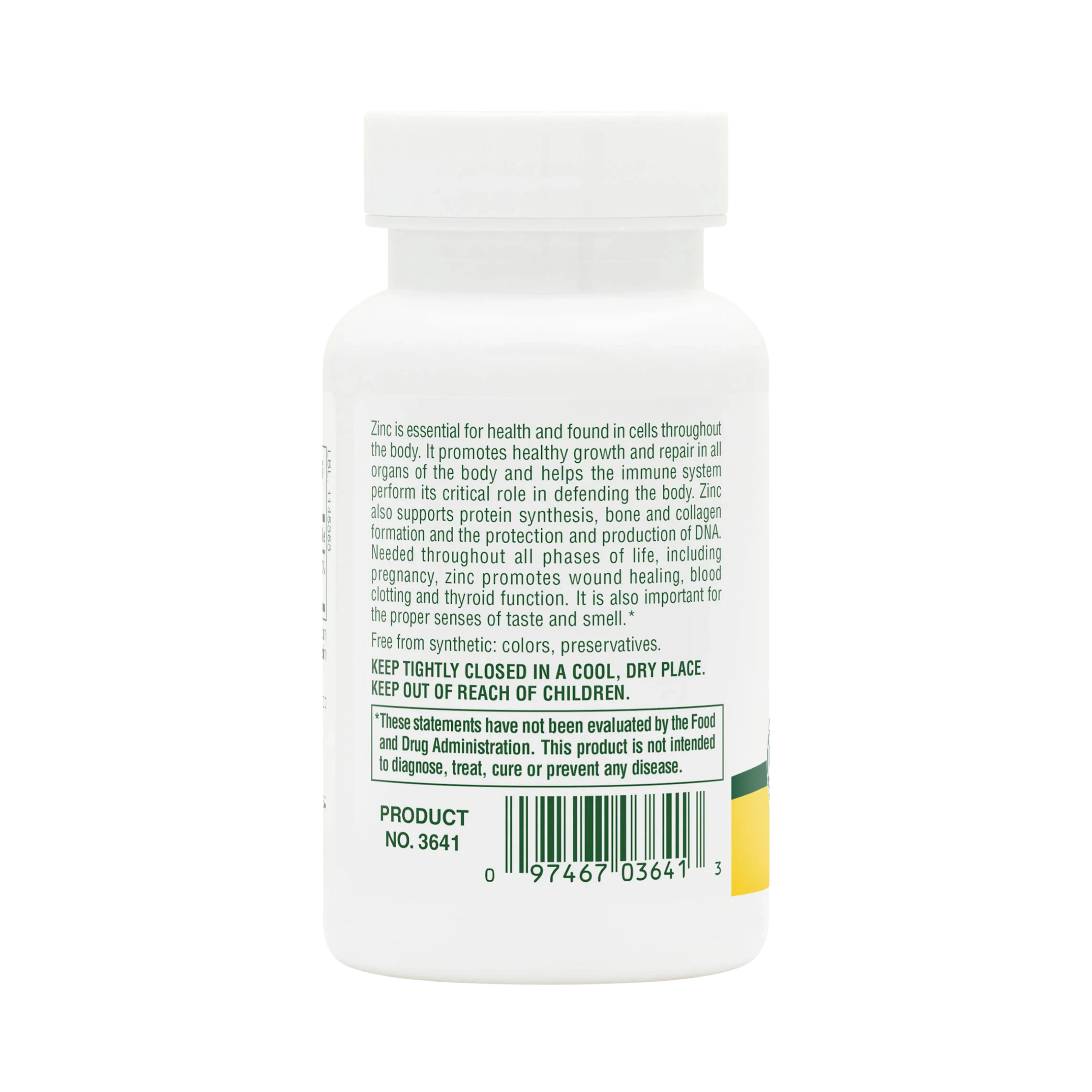 NaturesPlus, Zinc, 30 Mg, 90 Tablets