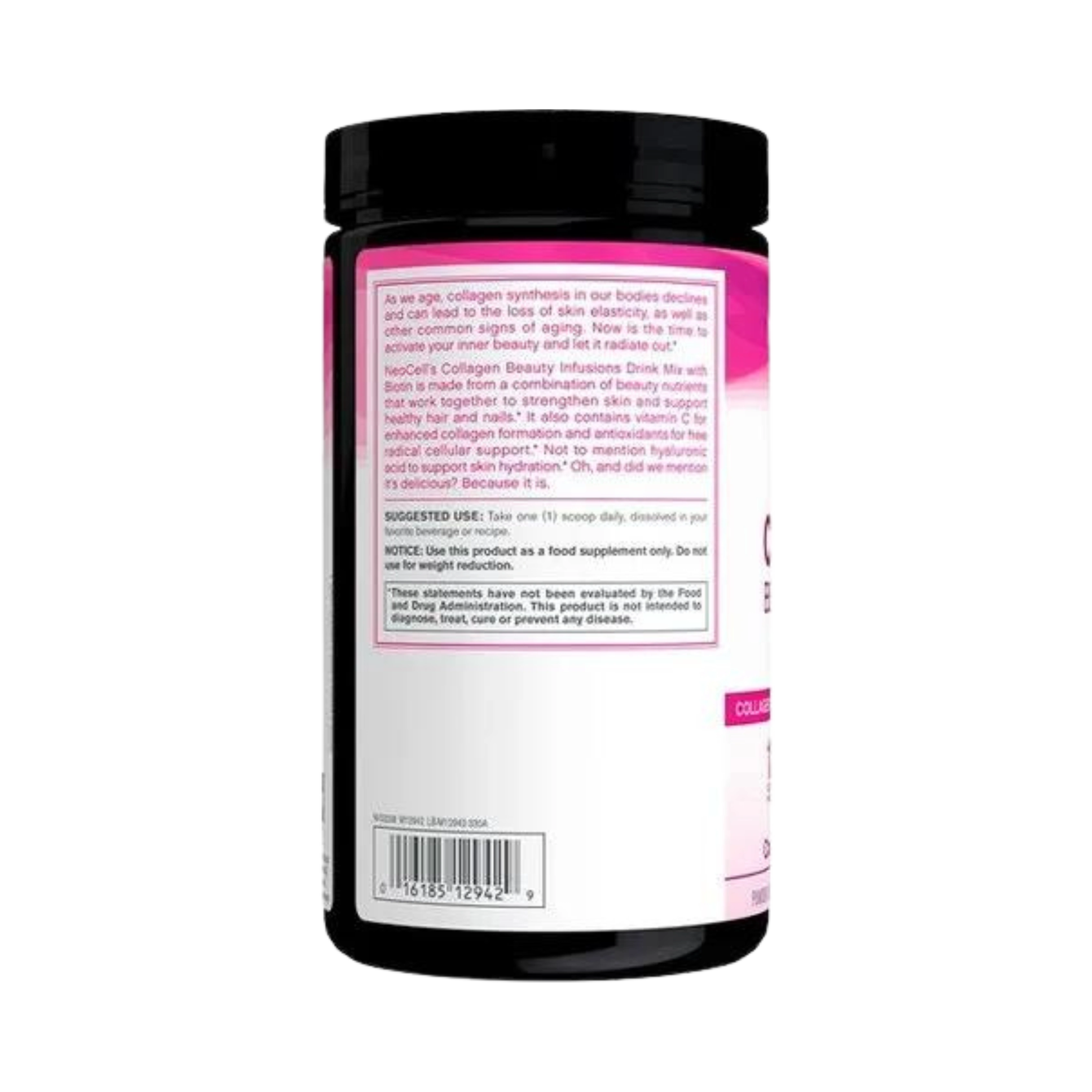 Neocell, Collagen Beauty Infusion with Biotin Powder, Cranberry Flavor, 11.6 Fl. Oz