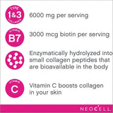 Neocell, Collagen Beauty Infusion with Biotin Powder, Cranberry Flavor, 11.6 Fl. Oz