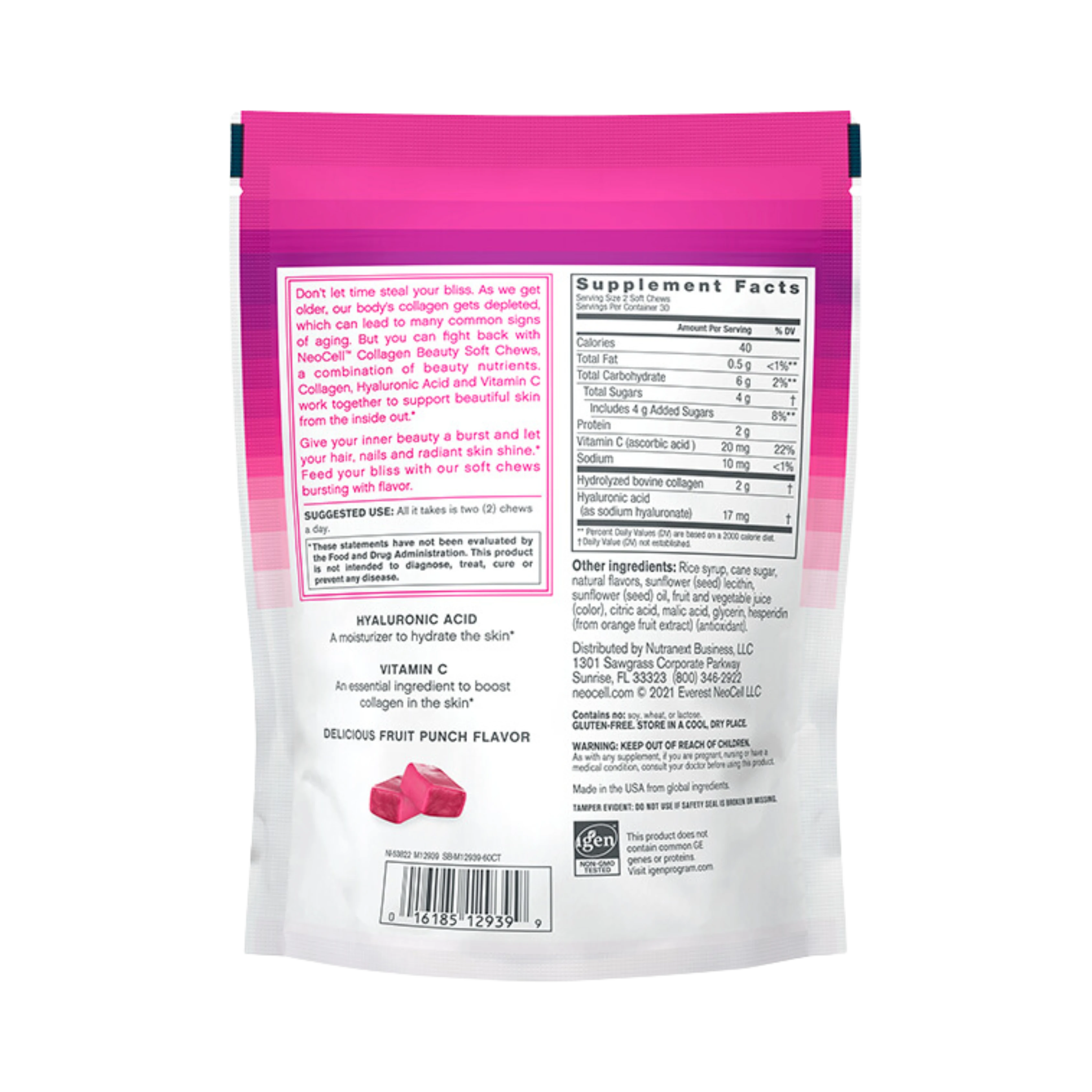 Neocell, Collagen Beauty Soft Chews, 60 Count