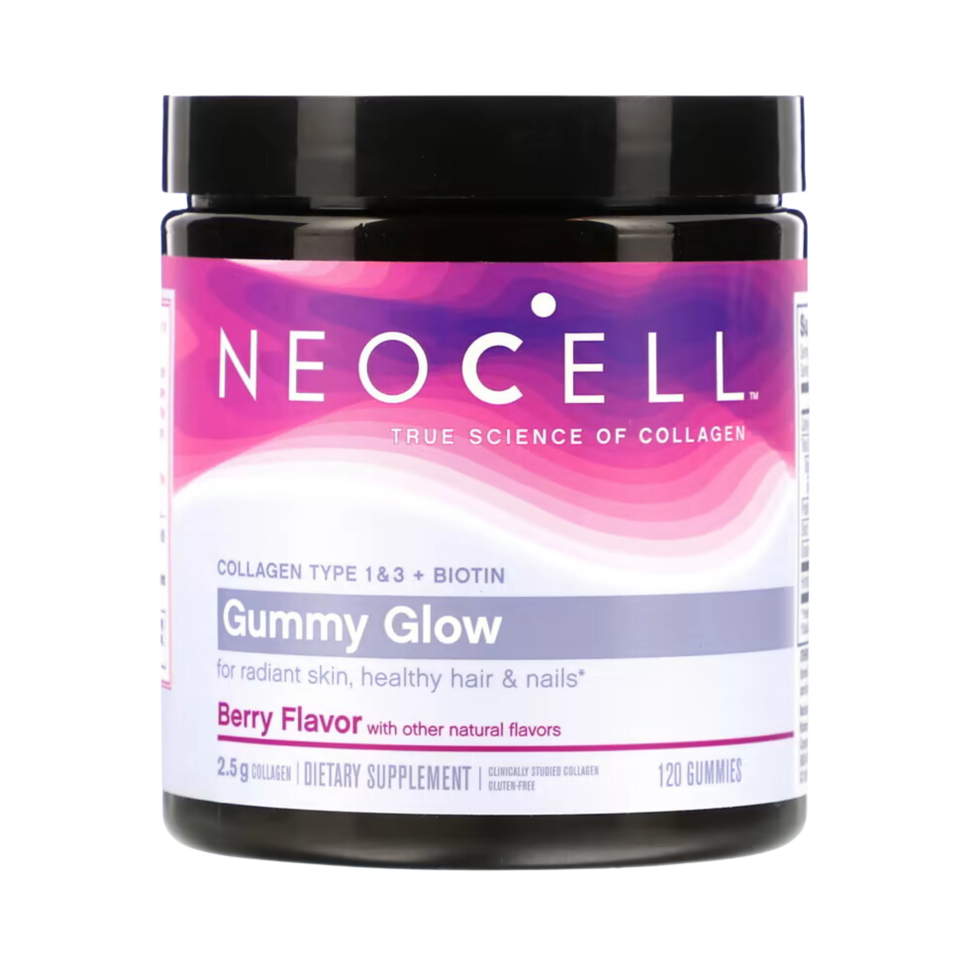 Neocell, Gummy Glow Collagen, Berry Flavor, 120 Gummies