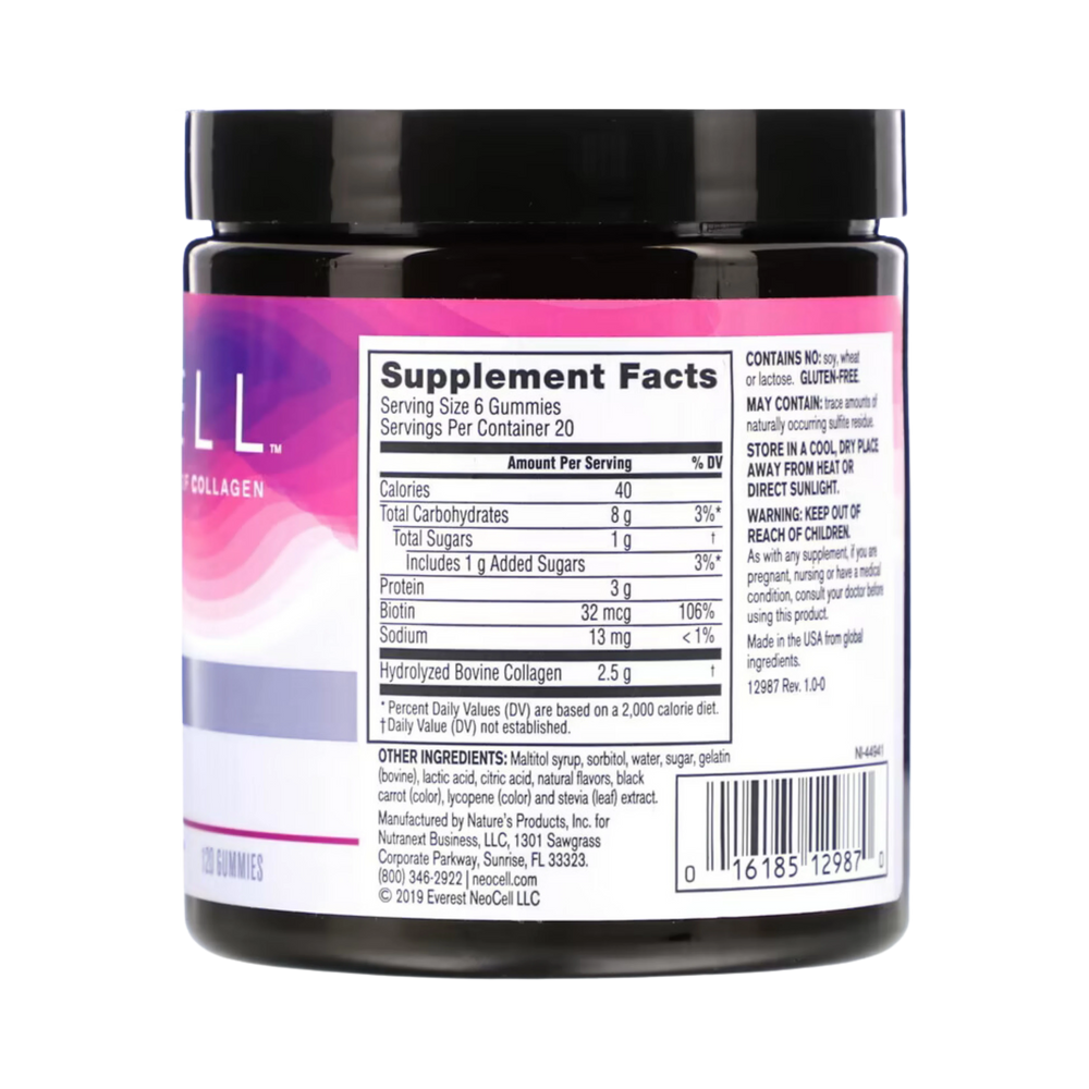 Neocell, Gummy Glow Collagen, Berry Flavor, 120 Gummies