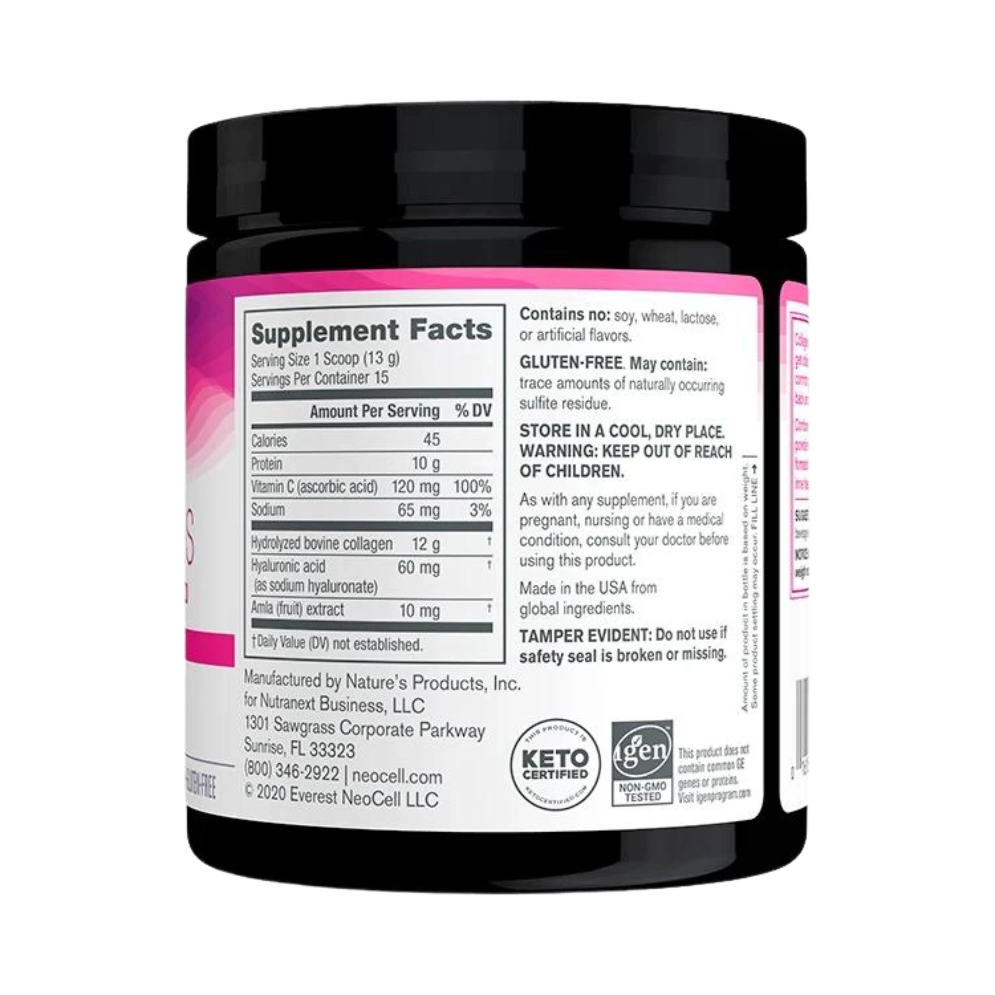 Neocell, Super Collagen Plus with Vitamin C & Hyaluronic Acid Powder, 6.9 OZ