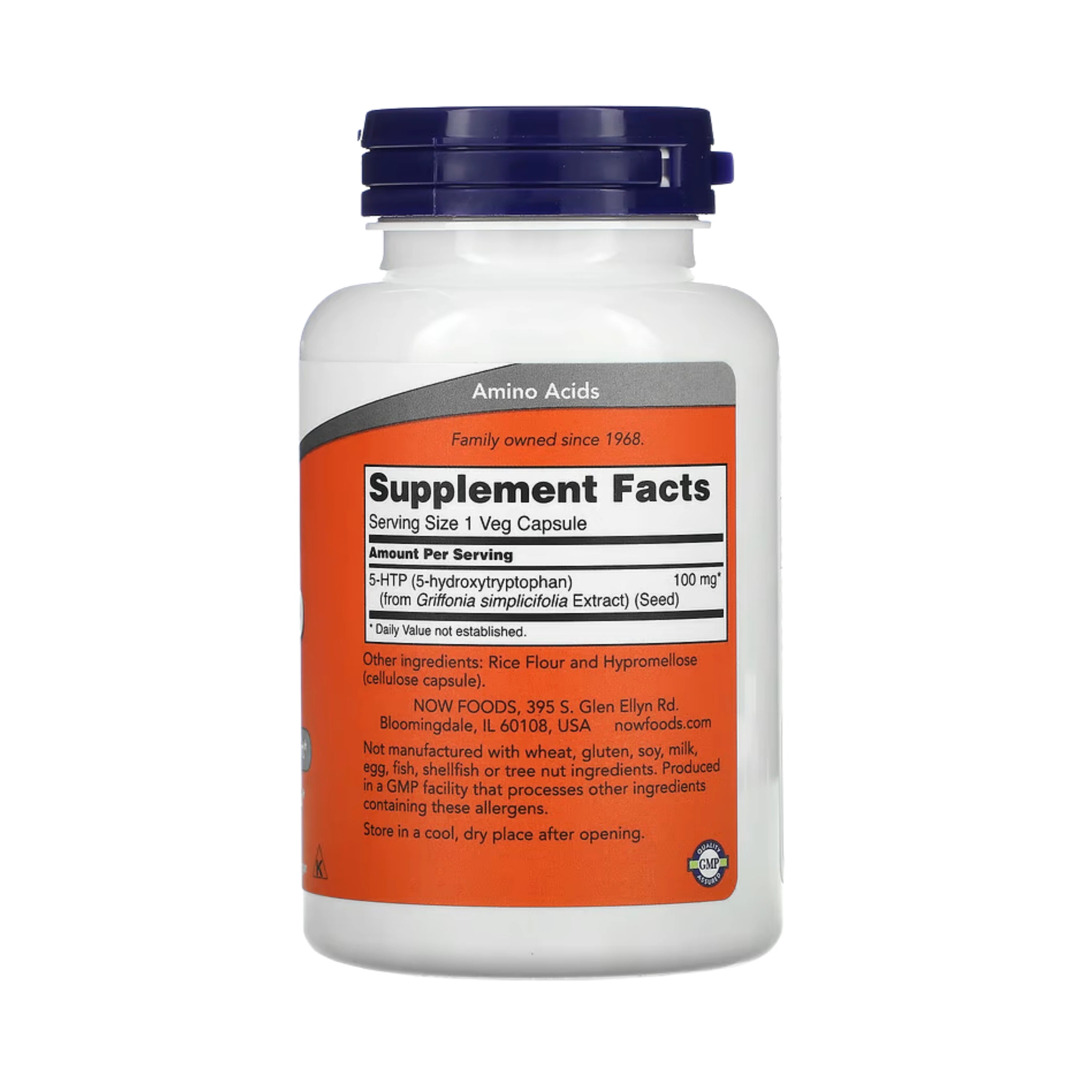 NOW Foods, 5-HTP, 100 mg, 120 Veg Capsules