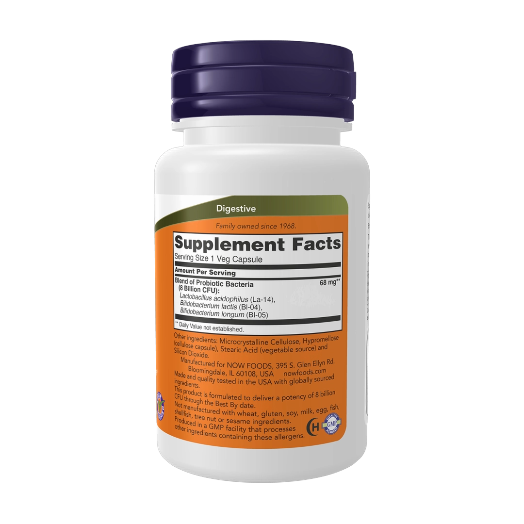 Now Foods, 8 Billion Acidophilus & Bifidus, 60 Veg Capsules
