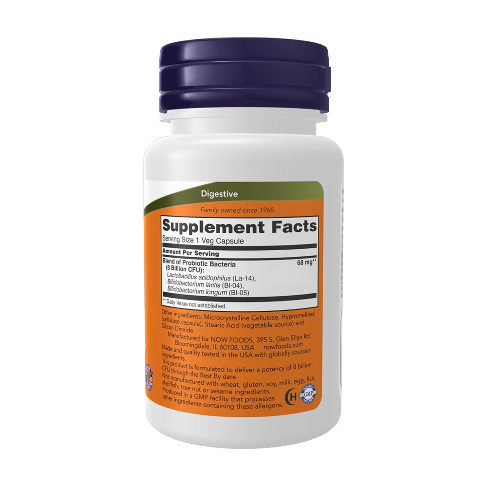 Now Foods, 8 Billion Acidophilus & Bifidus, 60 Veg Capsules