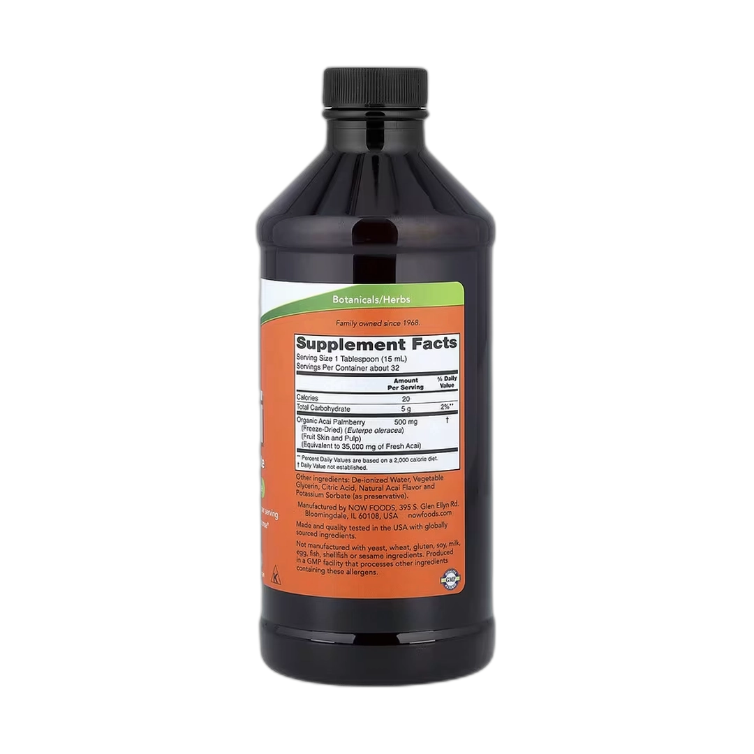 NOW Foods, Acai Liquid Concentrate, 16 fl oz, 473 ml