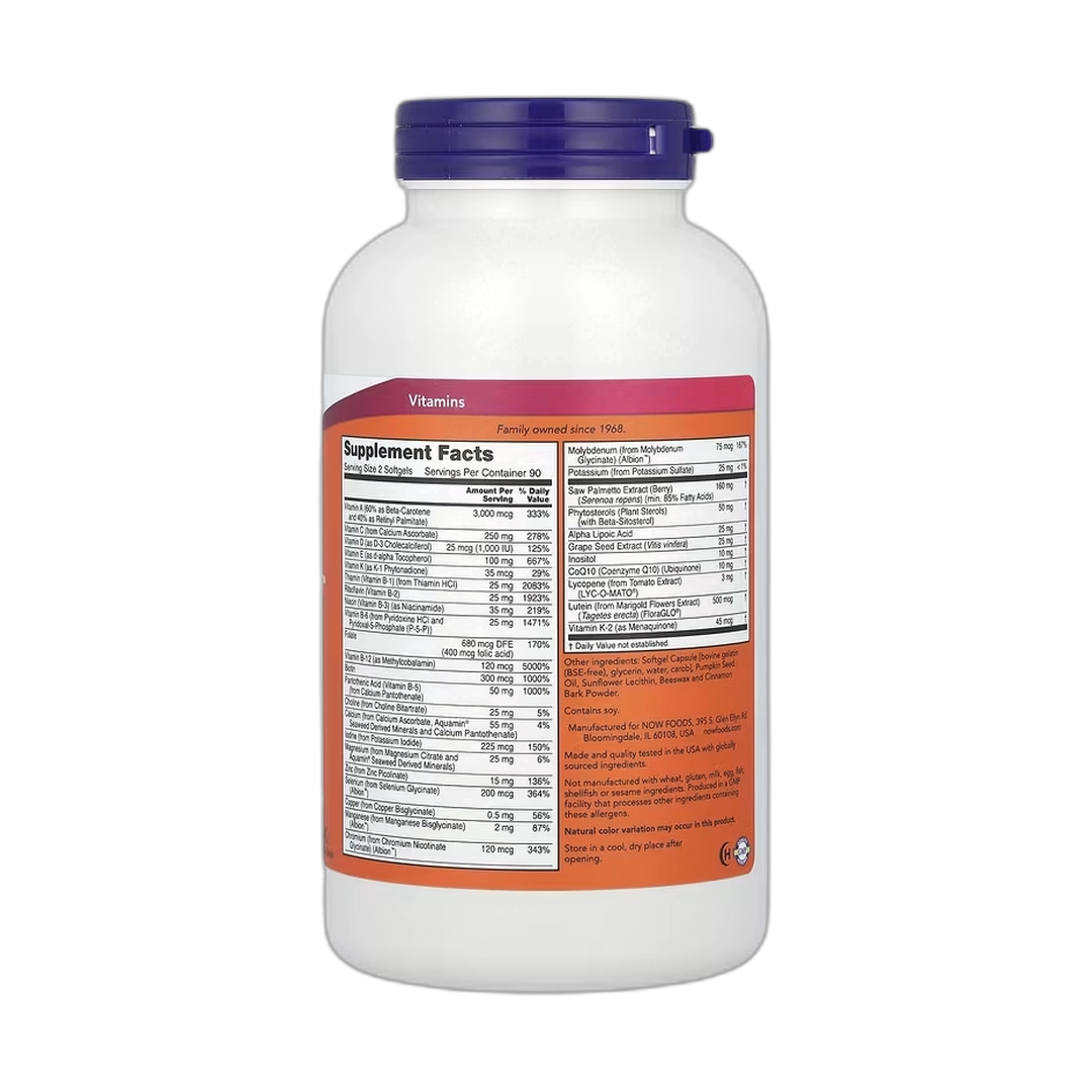NOW Foods, ADAM, Superior Men's Multi, 180 Softgels