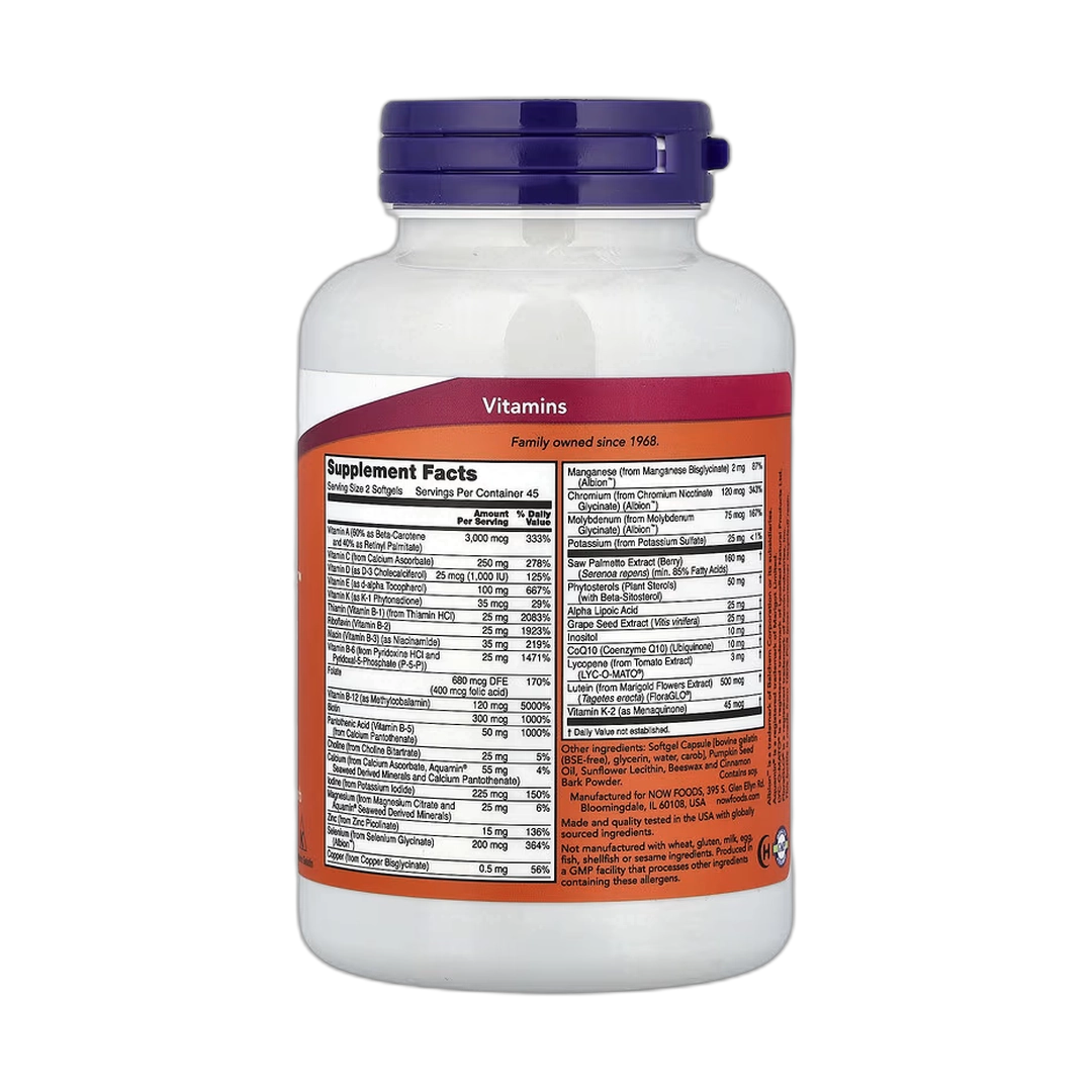 NOW Foods, ADAM, Superior Men's Multi, 90 Softgels