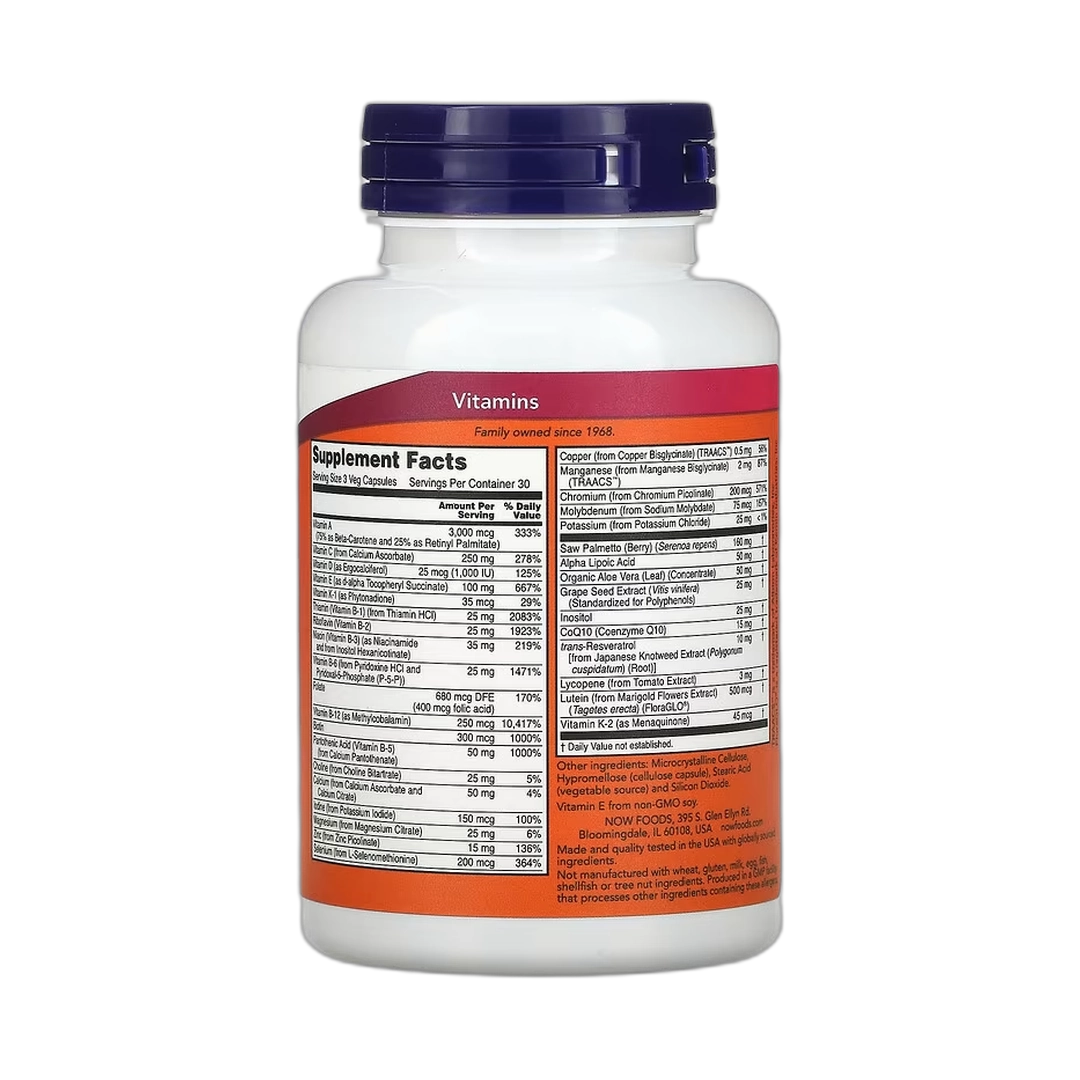 NOW Foods, ADAM, Superior Men's Multi, 90 Veg Capsules