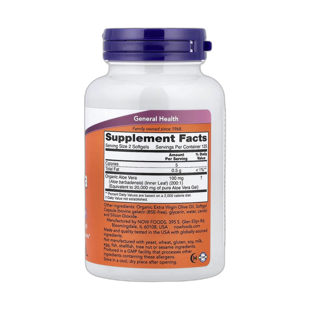 NOW Foods, Aloe Vera Gels, 250 Softgels