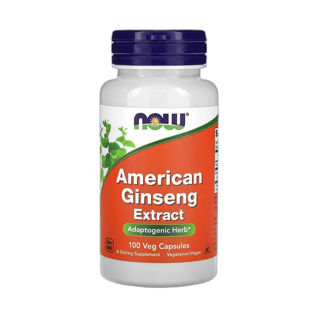 NOW Foods, American Ginseng Extract, 100 Veg Capsules