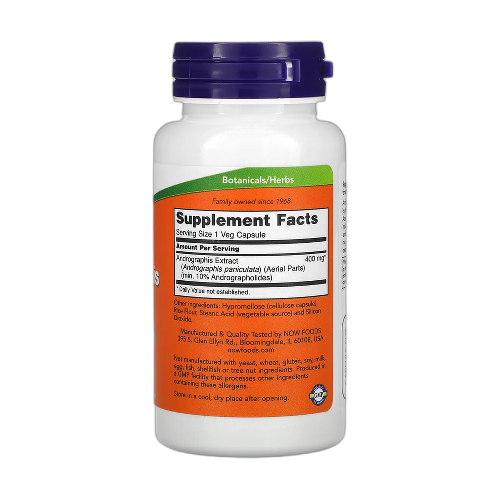 NOW Foods, Andrographis Extract, 400 mg, 90 Veg Capsules