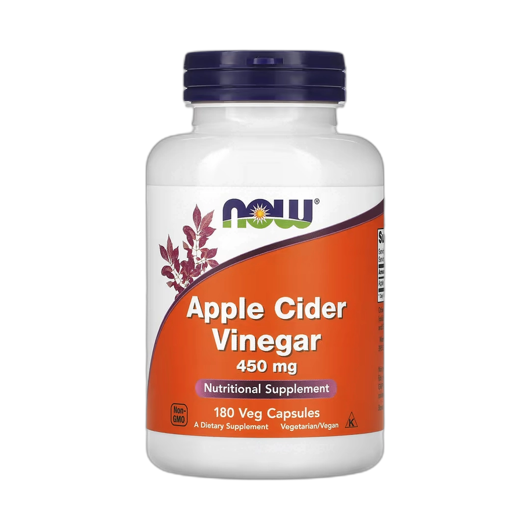 NOW Foods, Apple Cider Vinegar, 450 mg, 180 Veg Capsules
