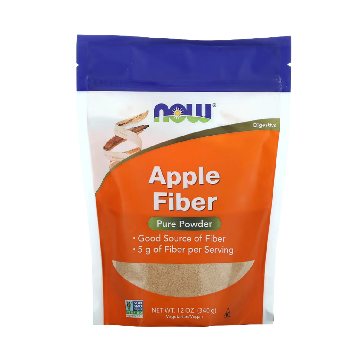 NOW Foods, Apple Fiber, Pure Powder, 12 oz, 340 g
