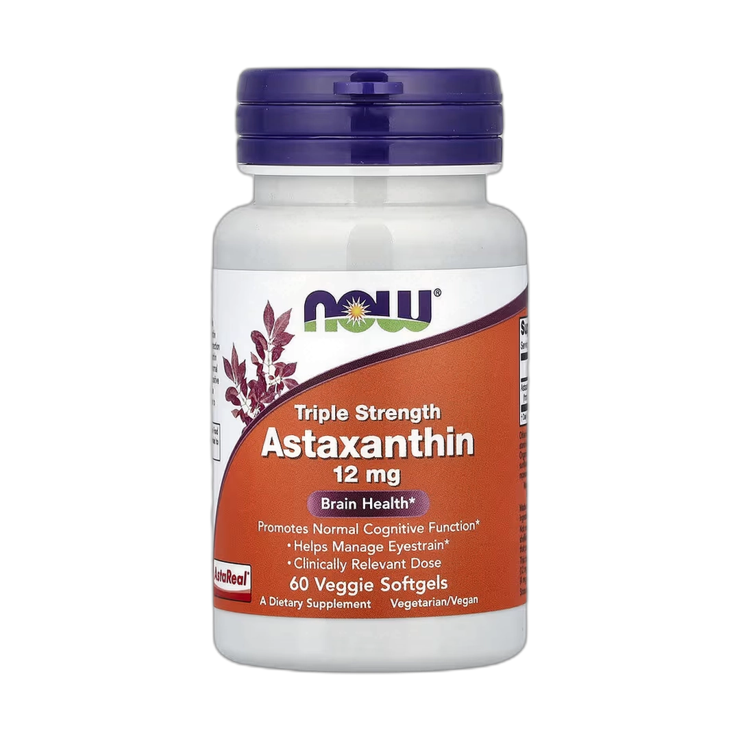 NOW Foods, Astaxanthin, 12 mg, 60 Veggie Softgels