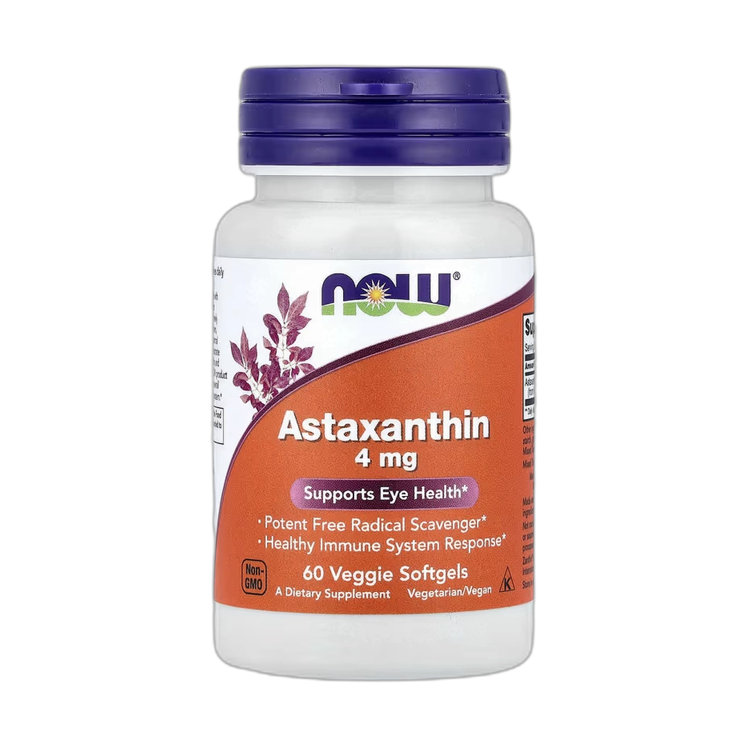 NOW Foods, Astaxanthin, 4 mg, 60 Veggie Softgels