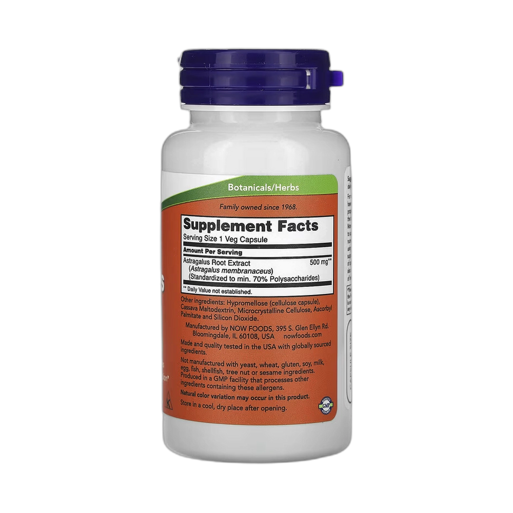 NOW Foods, Astragalus Extract, 500 mg, 90 Veg Capsules