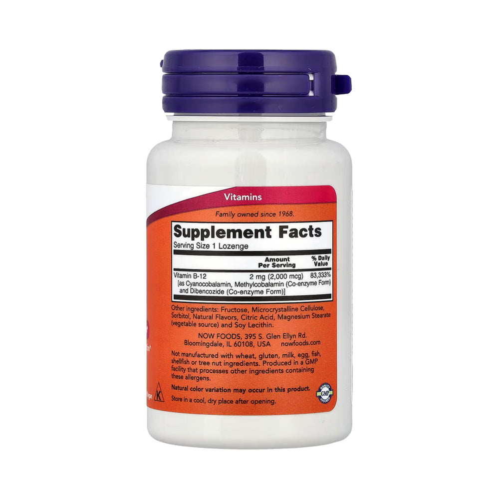 NOW Foods, B-12, 2,000 mcg, 100 Lozenges