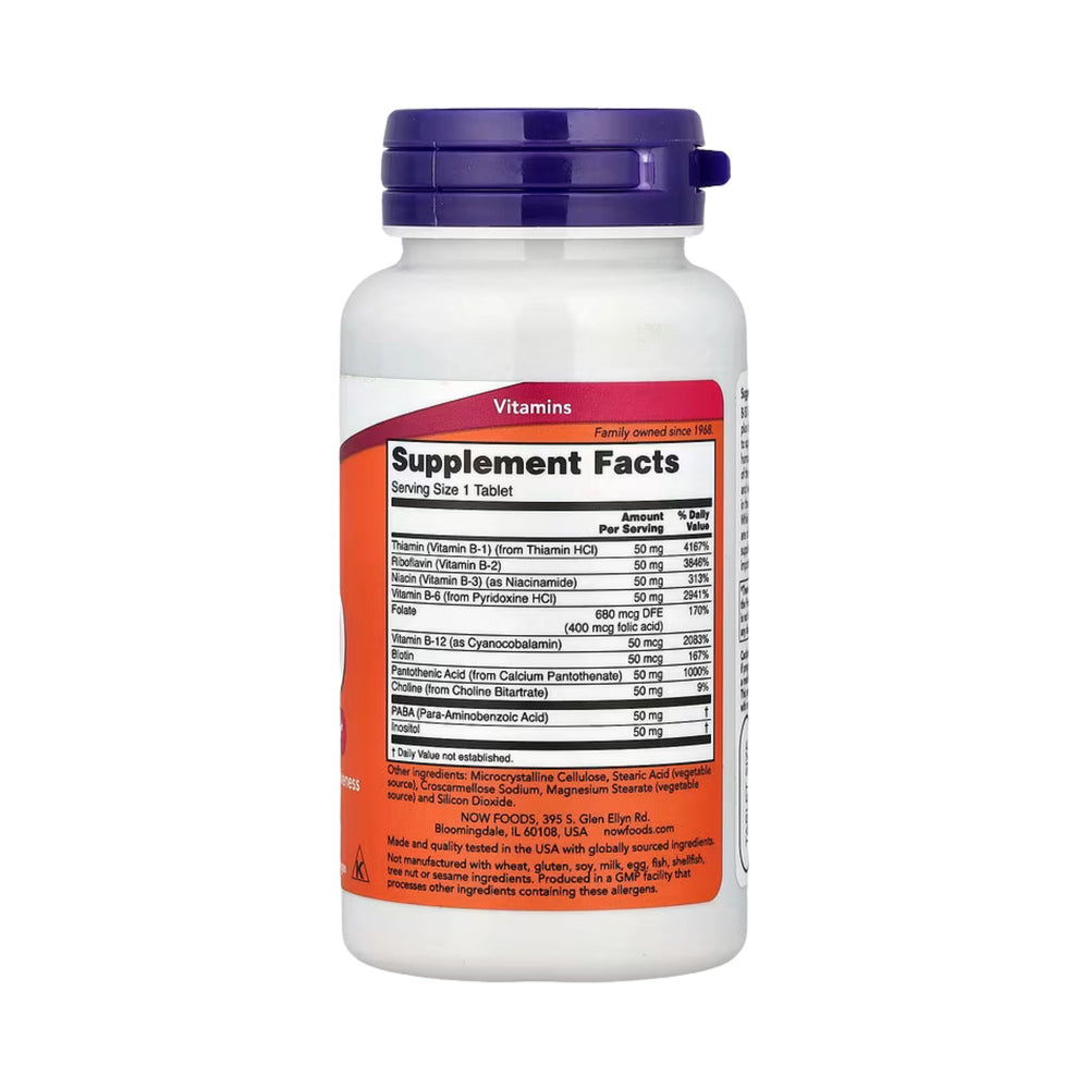 NOW Foods, B-50, 100 Tablets