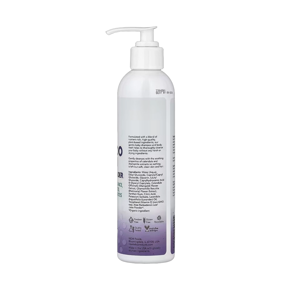 NOW Foods, Baby, Gentle Shampoo & Wash, Calming Lavender, 8 fl oz, 237 ml
