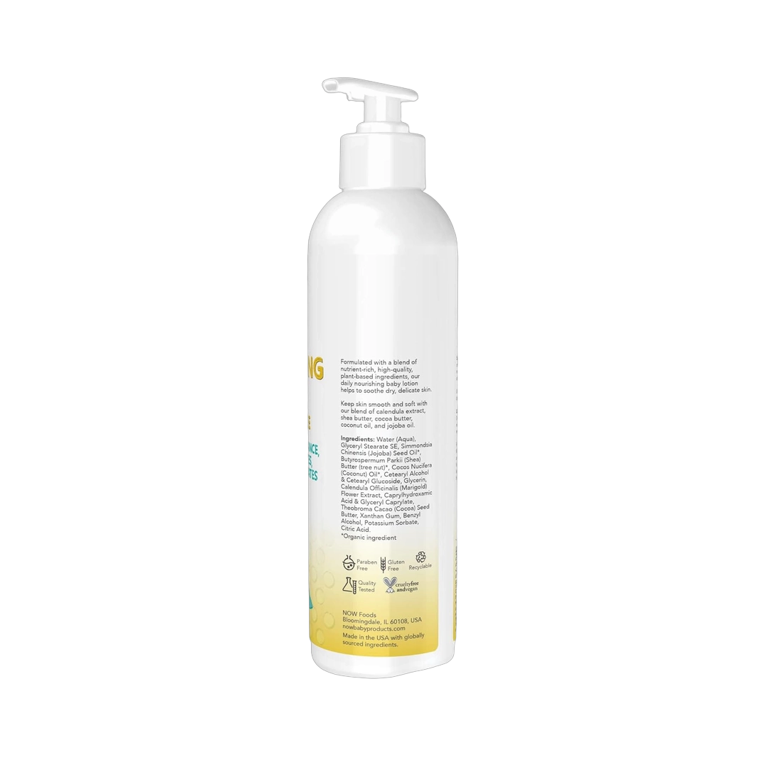 NOW Foods, Baby, Nourishing Lotion, Fragrance Free, 8 fl oz, 237 ml