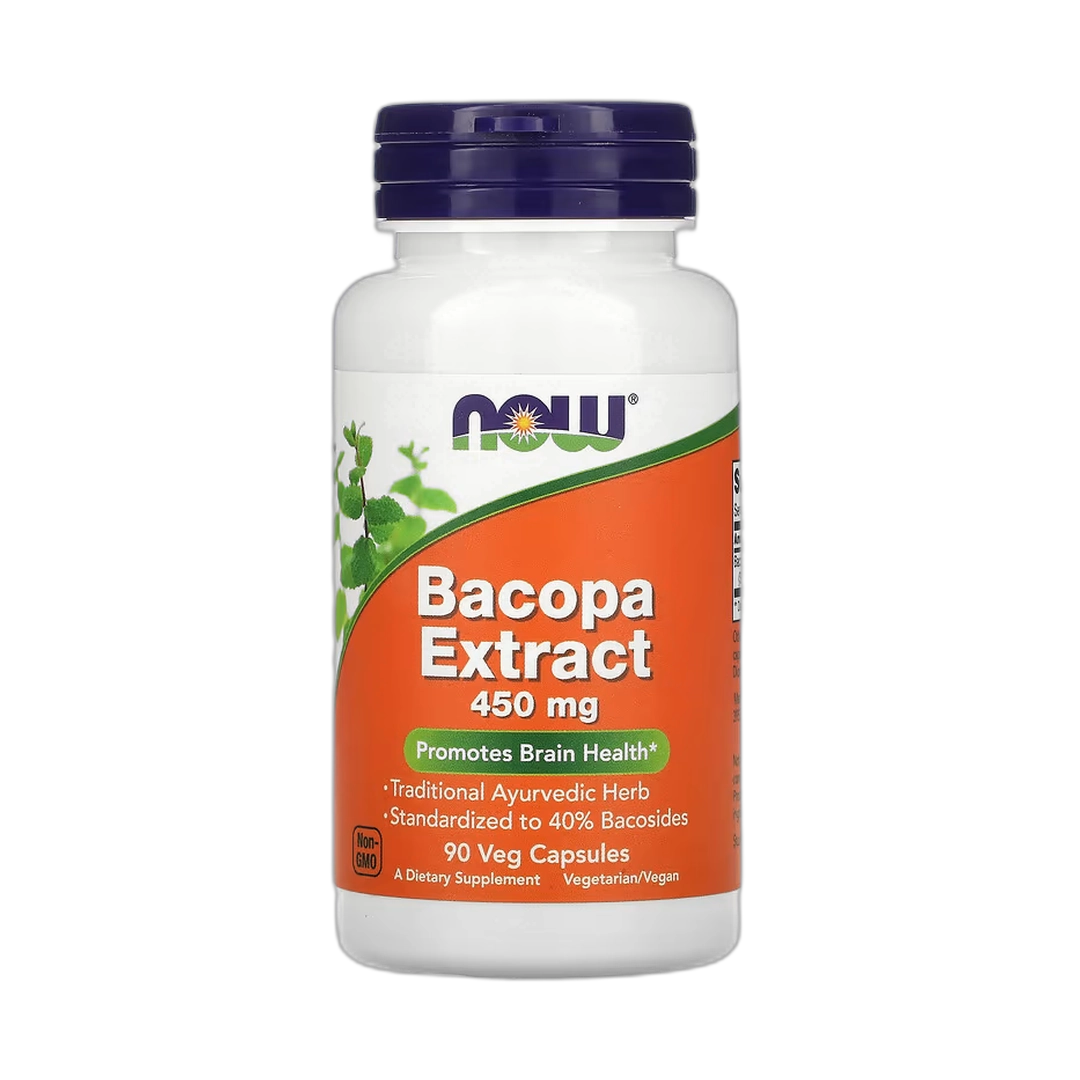 NOW Foods, Bacopa Extract, 450 mg, 90 Veg Capsules