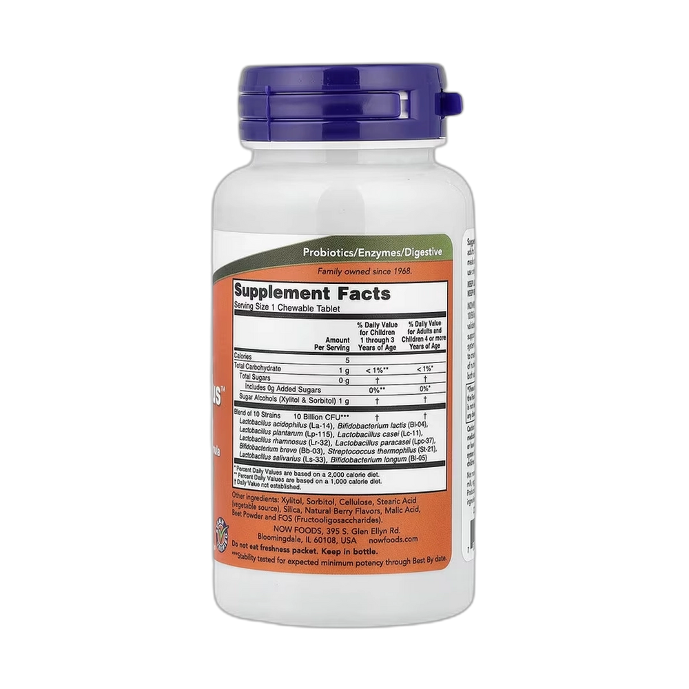 NOW Foods, Berry Dophilus, 50 Chewables