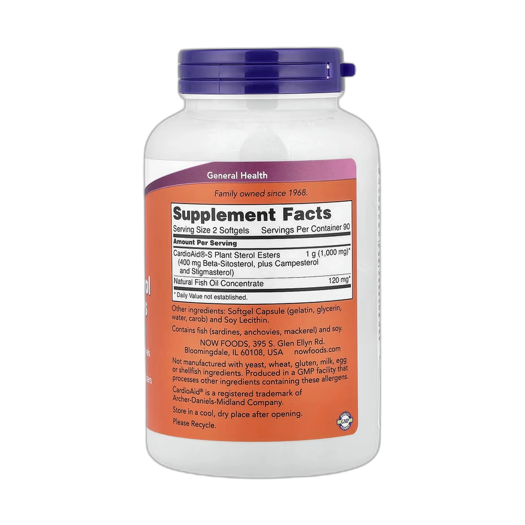 NOW Foods, Beta-Sitosterol Plant Sterols, 180 Softgels