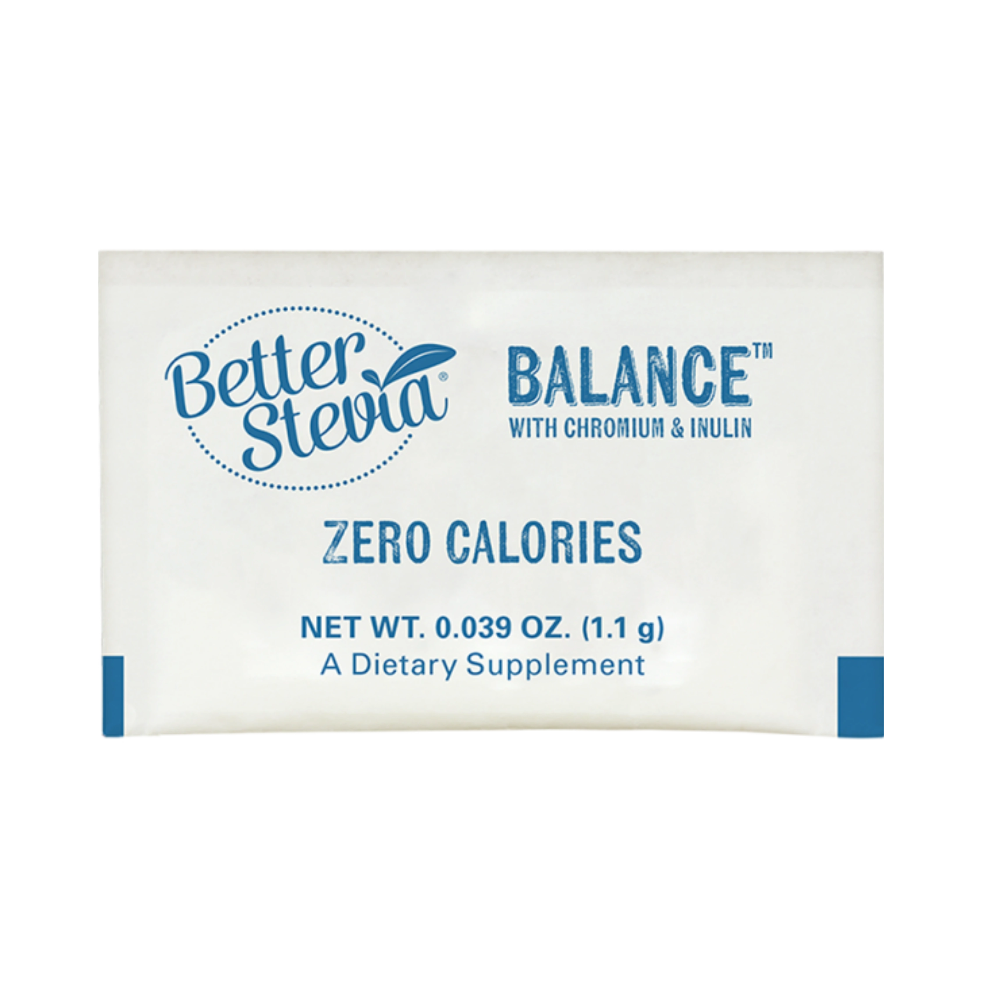 NOW Foods, Better Stevia, Balance with Chromium & Inulin, 100 Packets, 0.039 Oz