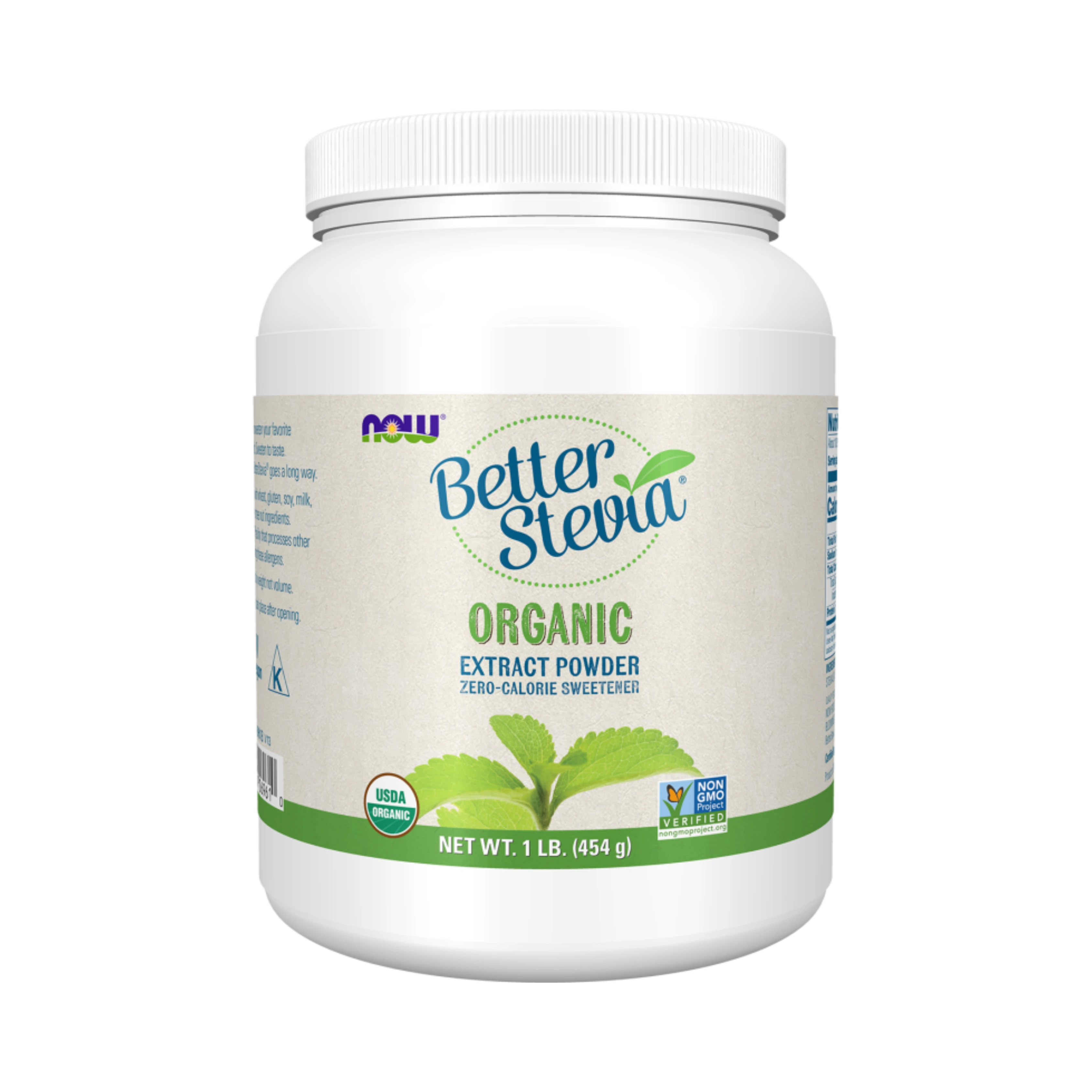 NOW Foods, Better Stevia, Organic Extract Powder, 1 Lb