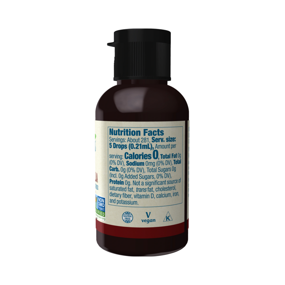 NOW Foods, Better Stevia, Zero-Calorie Liquid Sweetener, Cinnamon Vanilla, 2 Fl Oz