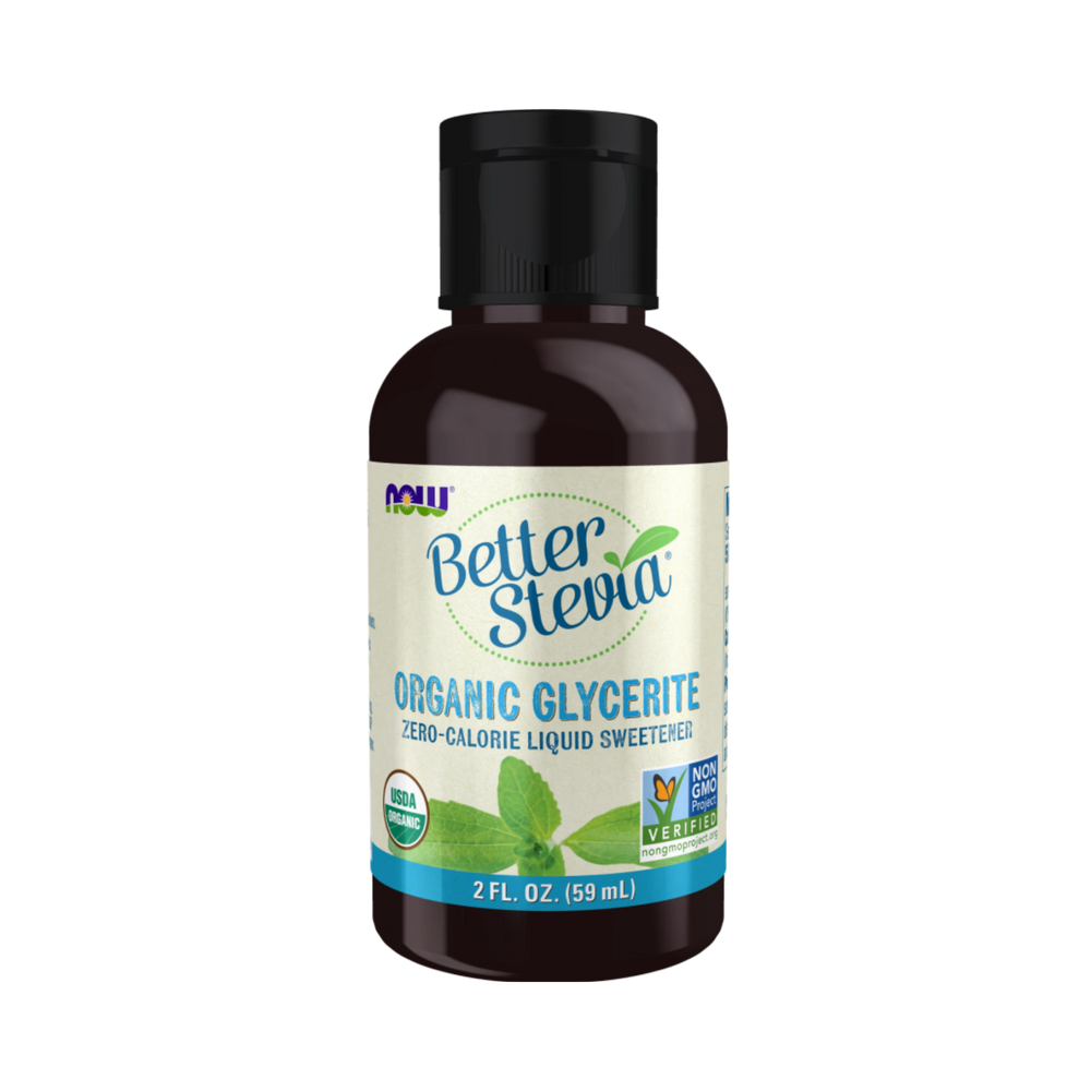 NOW Foods, Better Stevia, Zero-Calorie Liquid Sweetener, Glycerite, 2 Fl Oz