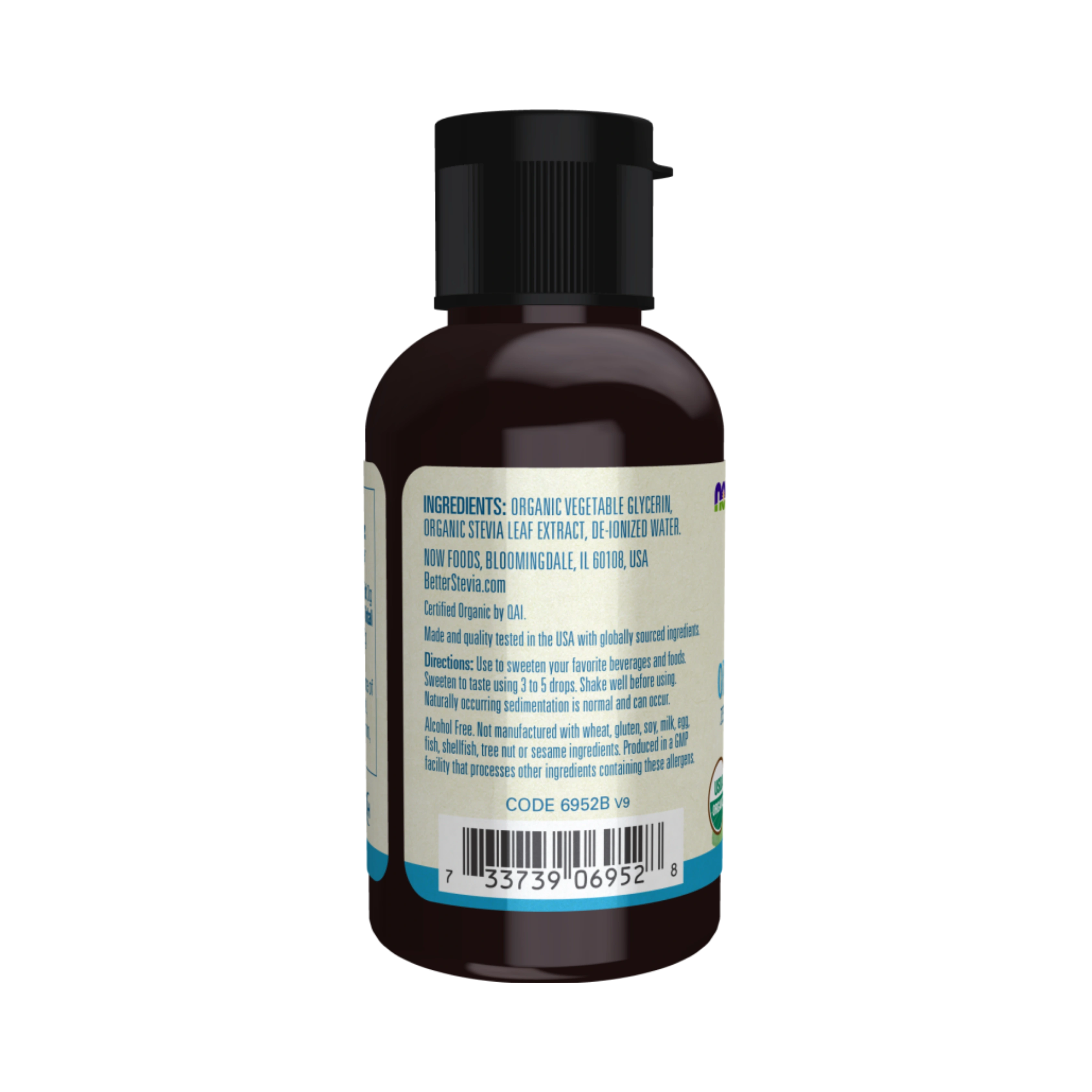 NOW Foods, Better Stevia, Zero-Calorie Liquid Sweetener, Glycerite, 2 Fl Oz